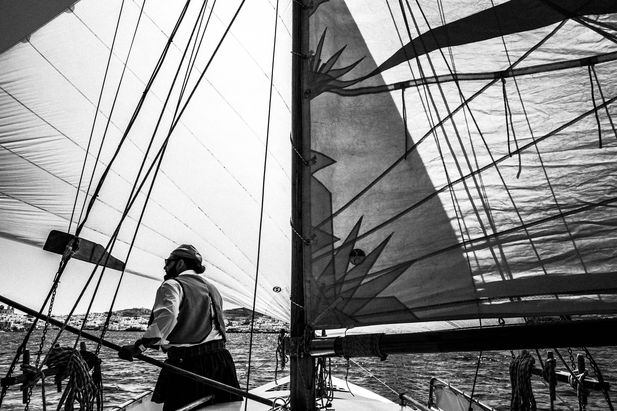 The butterfly formation on board Aghios Georgios, by photographer George Tatakis