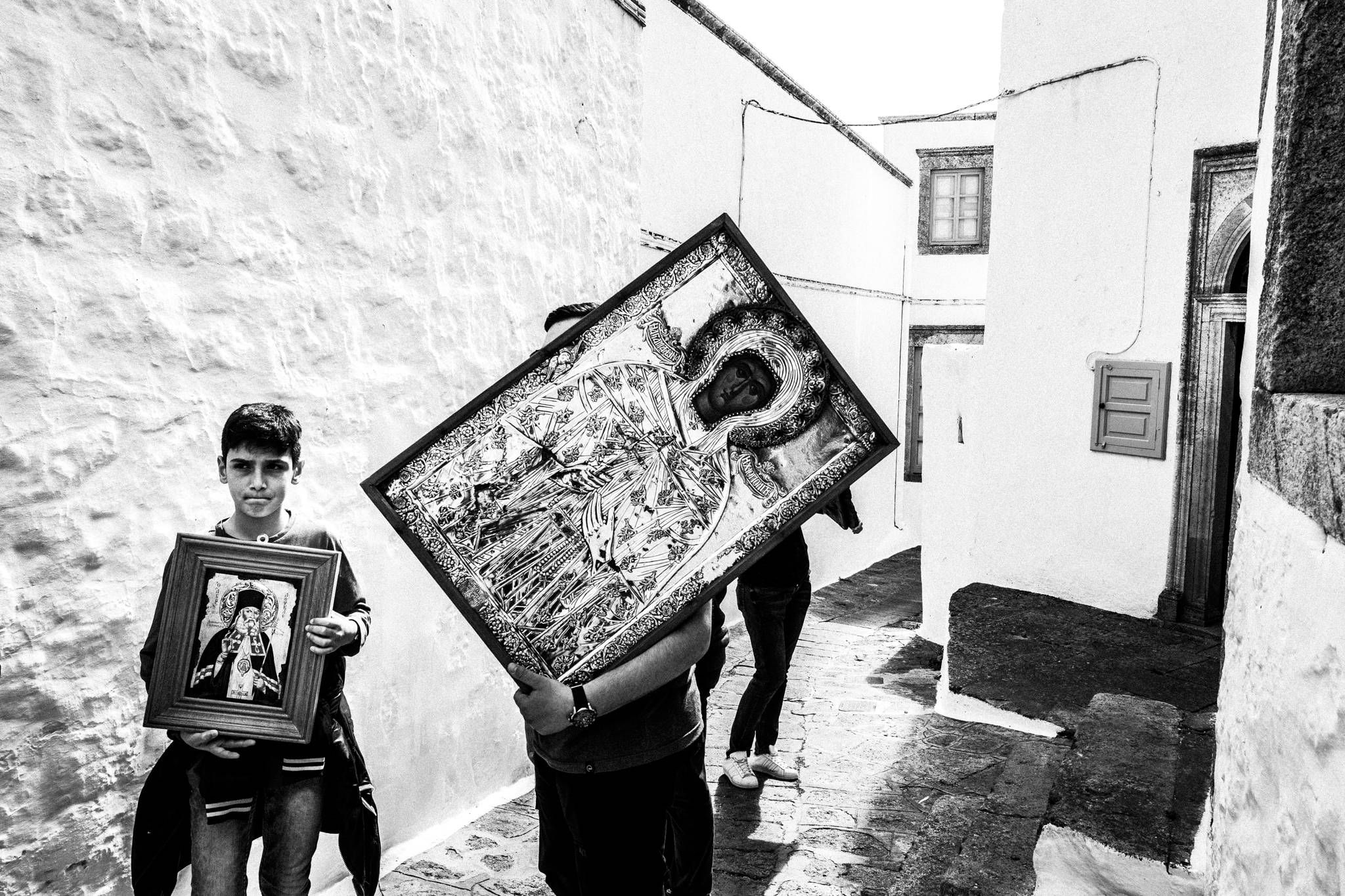Litany of the Icons in Patmos island, by photographer George Tatakis