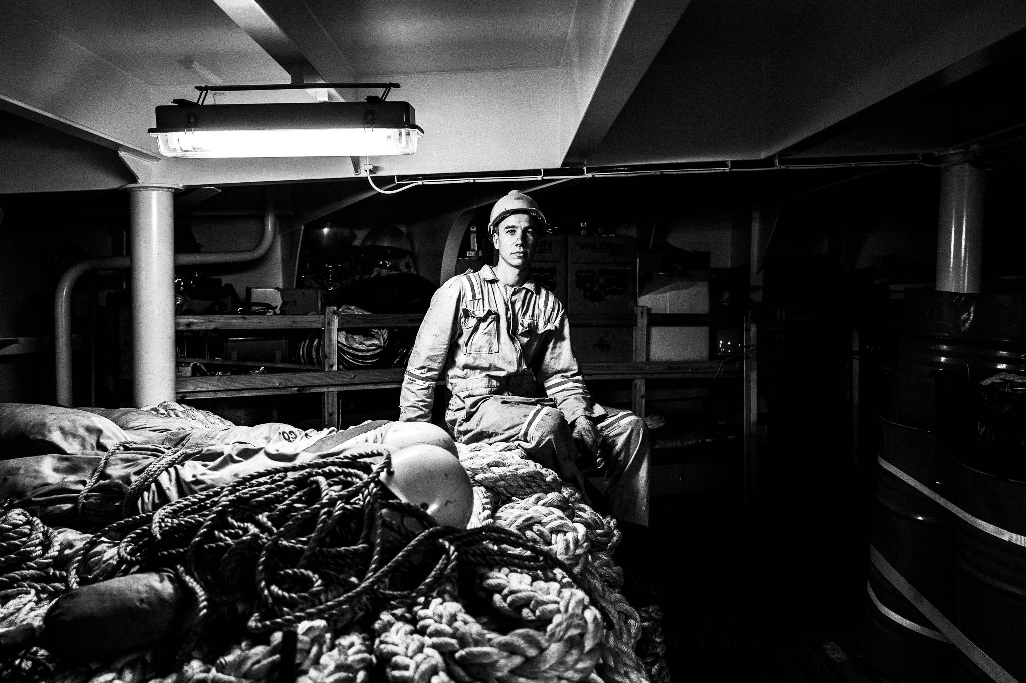 OS in fore boatswain store by photographer George Tatakis