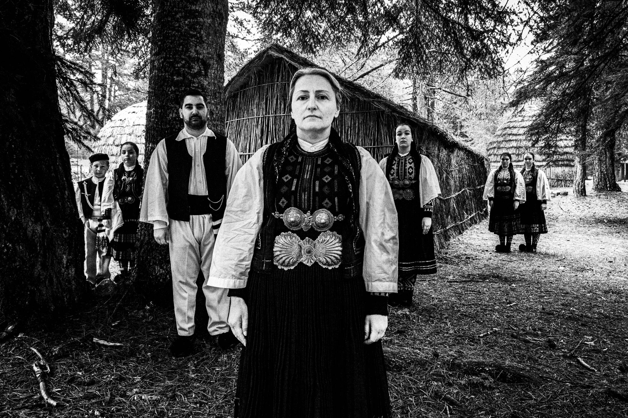 Gyftokampos, Epirus, Greece. The costumes of the nomadic group of Sarakatsani. Photography by George Tatakis.
