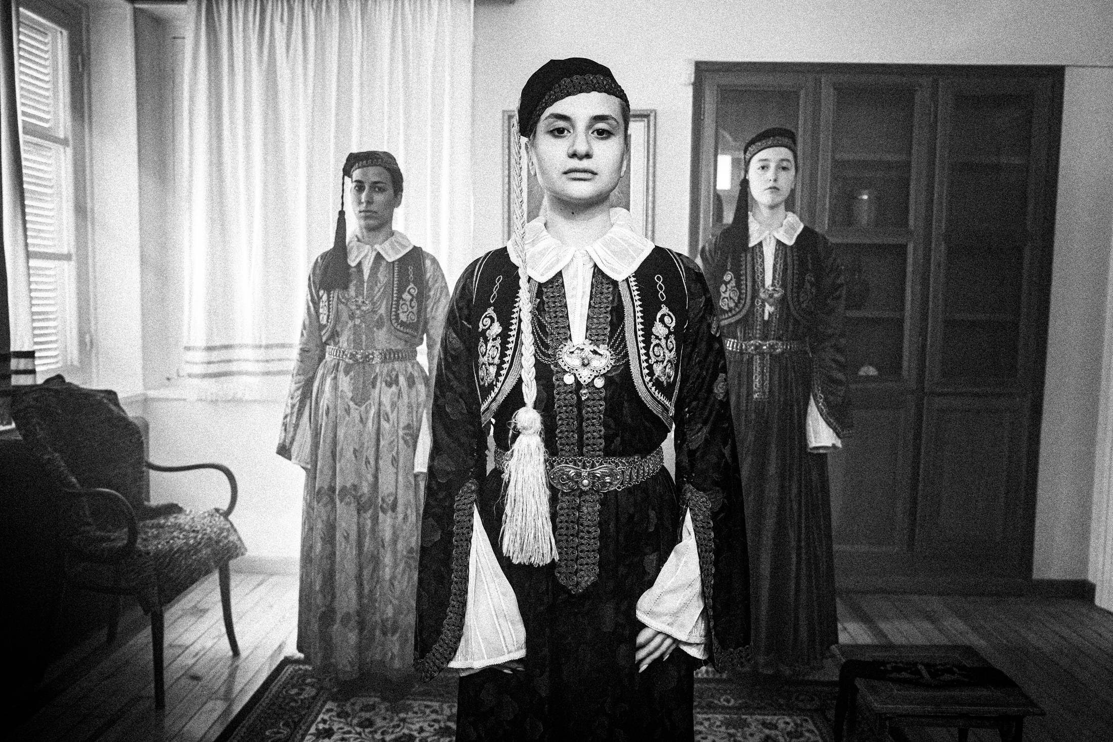 Ioannina, Epirus, Greece. The local women's costumes. Photography by George Tatakis.