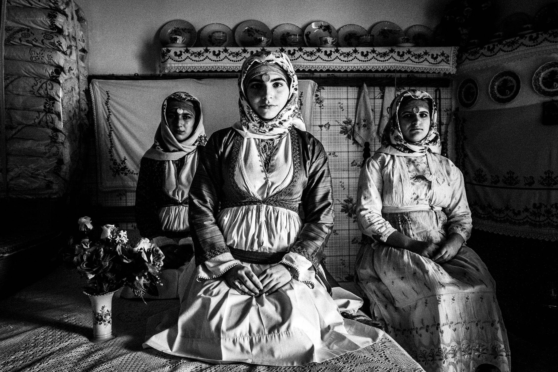 Costume of Apollona town in Rhodes island, Dodecanese, Greece, by photographer George Tatakis