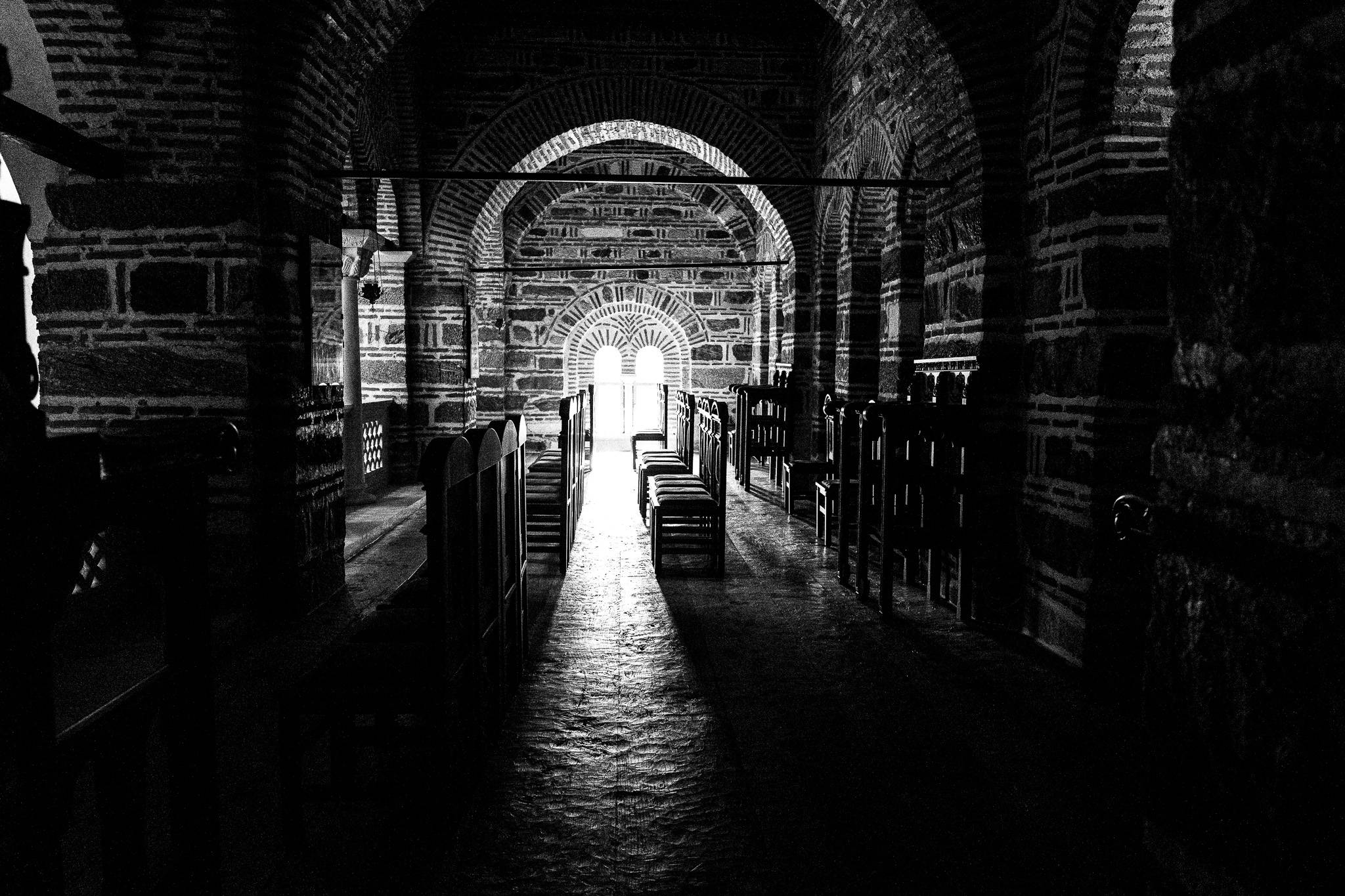 Monastery of Timios Prodromos, Pagan Christmas customs of Northern Greece, by photographer George Tatakis