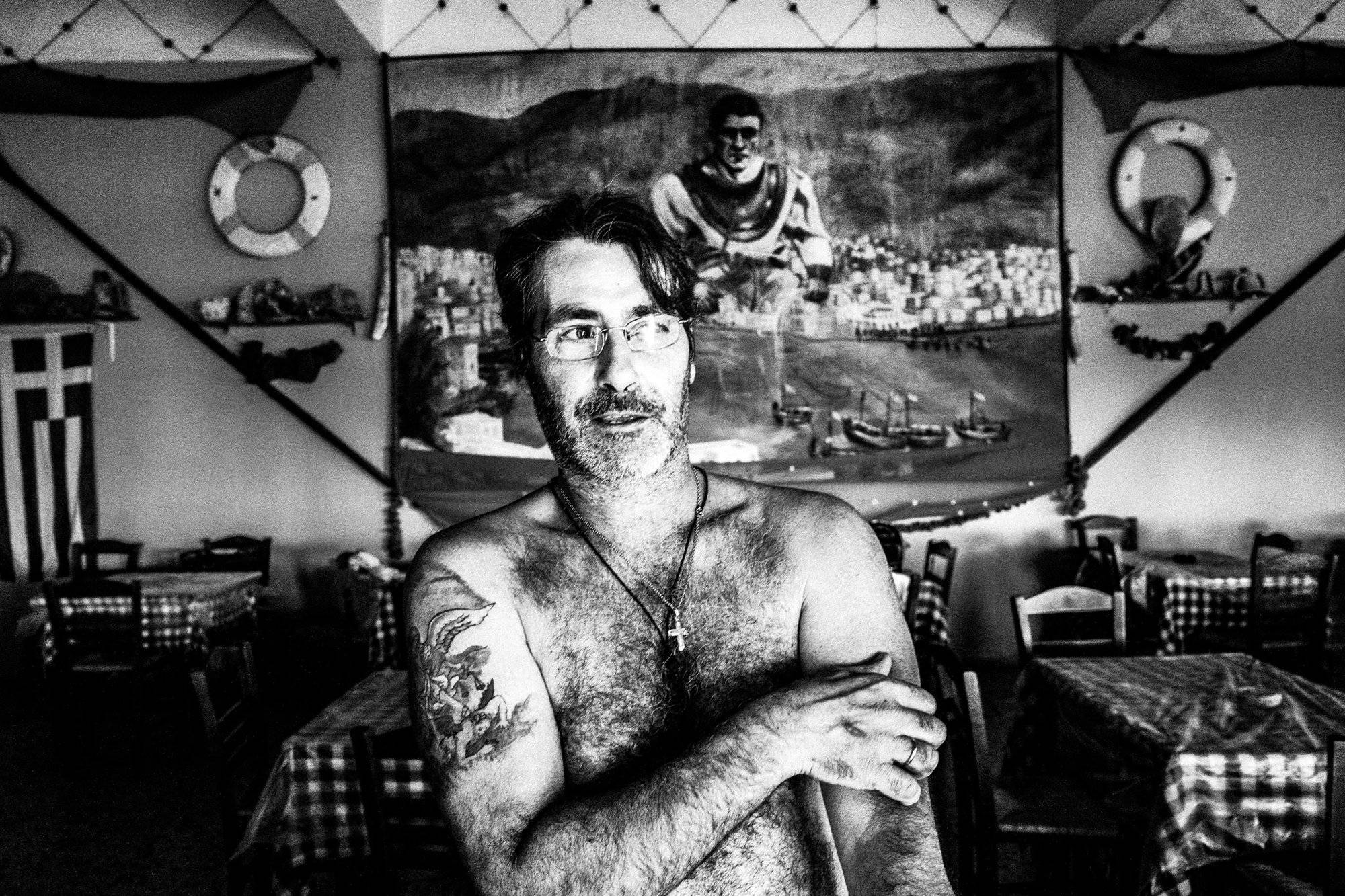 Nikitas at his place Greece. South Aegean. Kalymnos. © George Tatakis