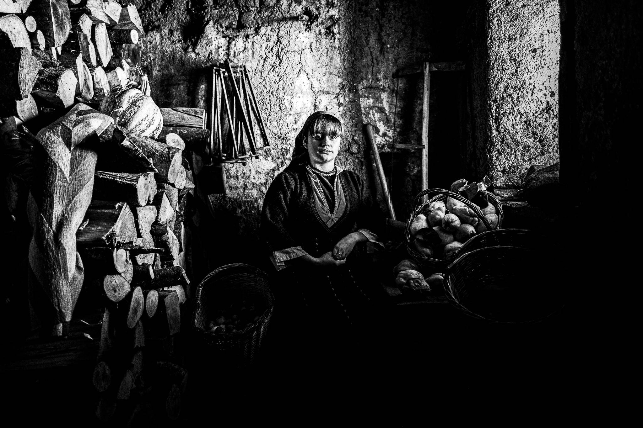 Traditional costume, Pagan Christmas customs of Northern Greece, by photographer George Tatakis
