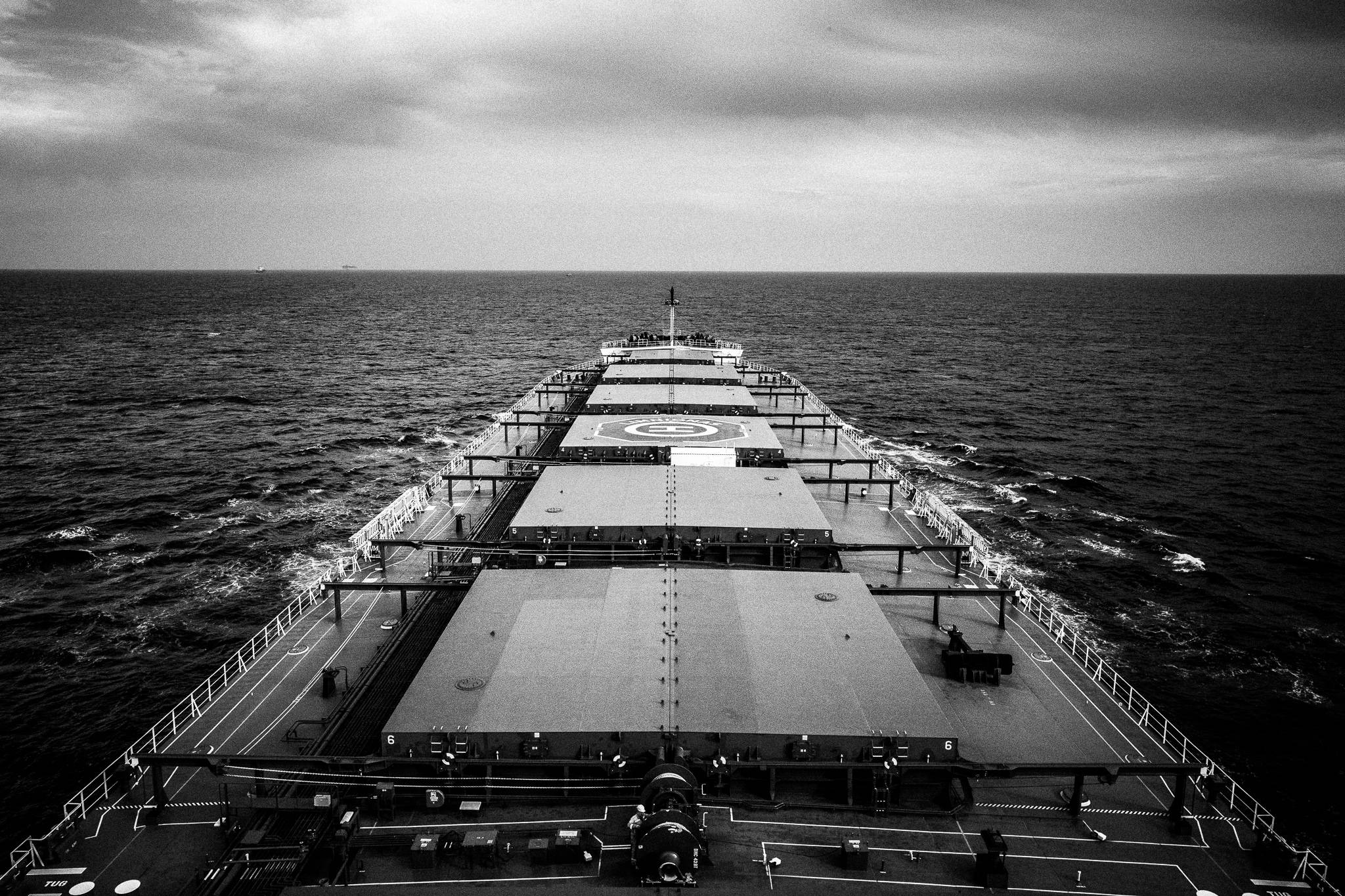 Sailing on a cargo ship by photographer George Tatakis