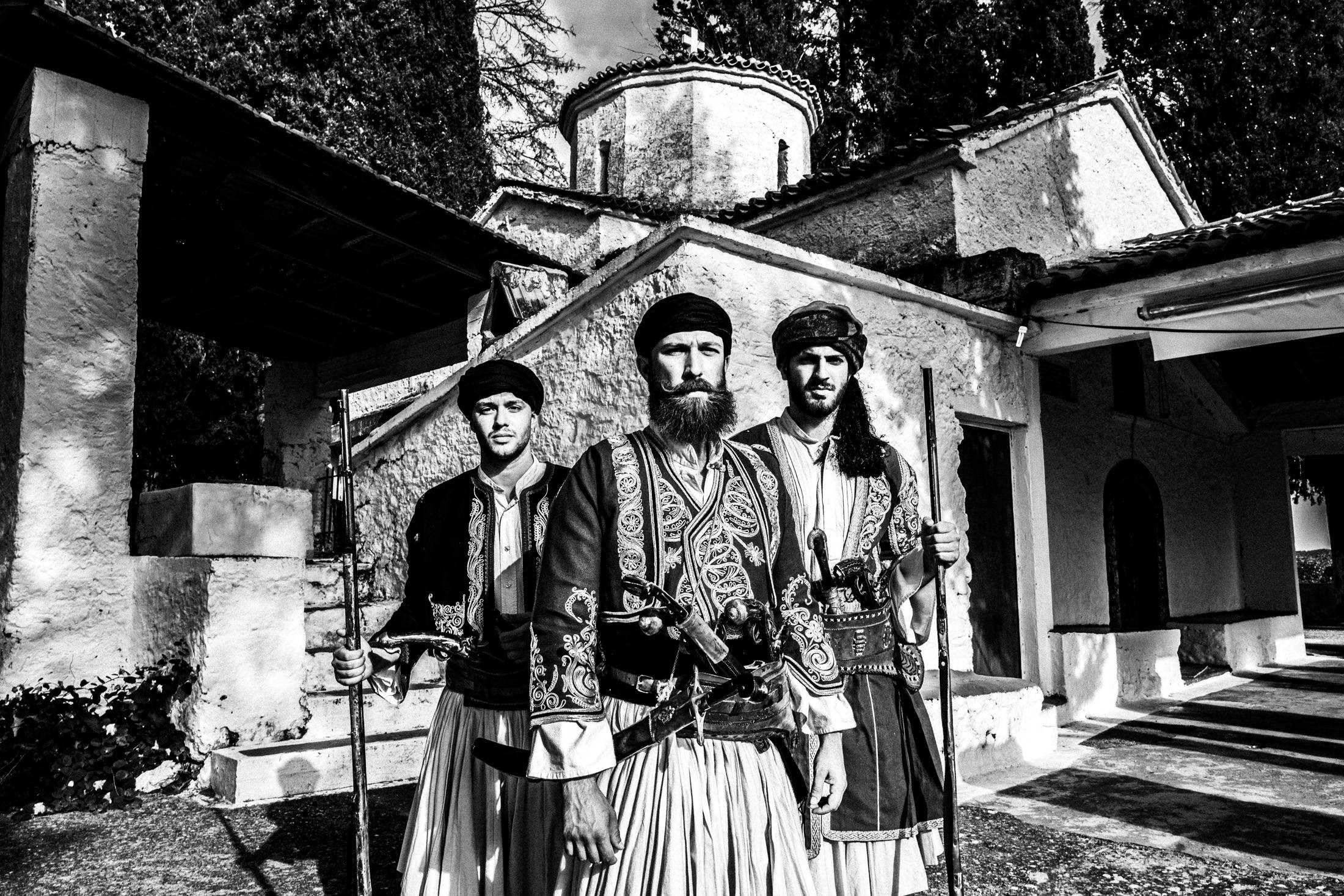 St. Simeon Festivals in Missolonghi, Greece. Black and White Photography by George Tatakis.