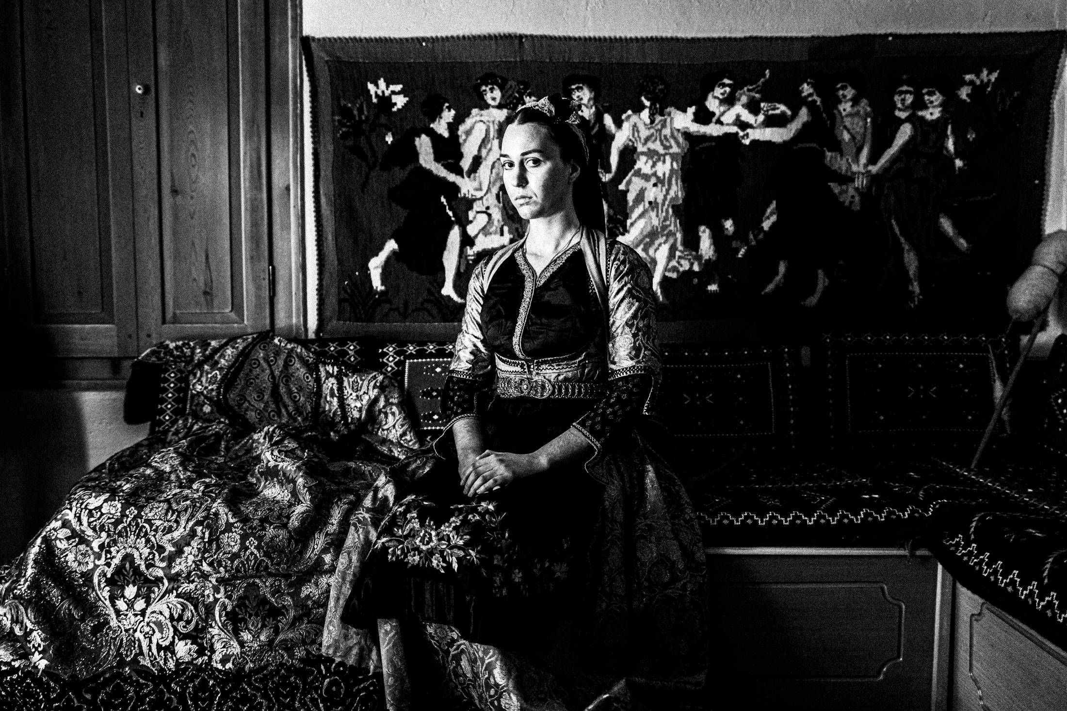 Metsovo, Epirus, Greece. Local costumes. Photography by George Tatakis.