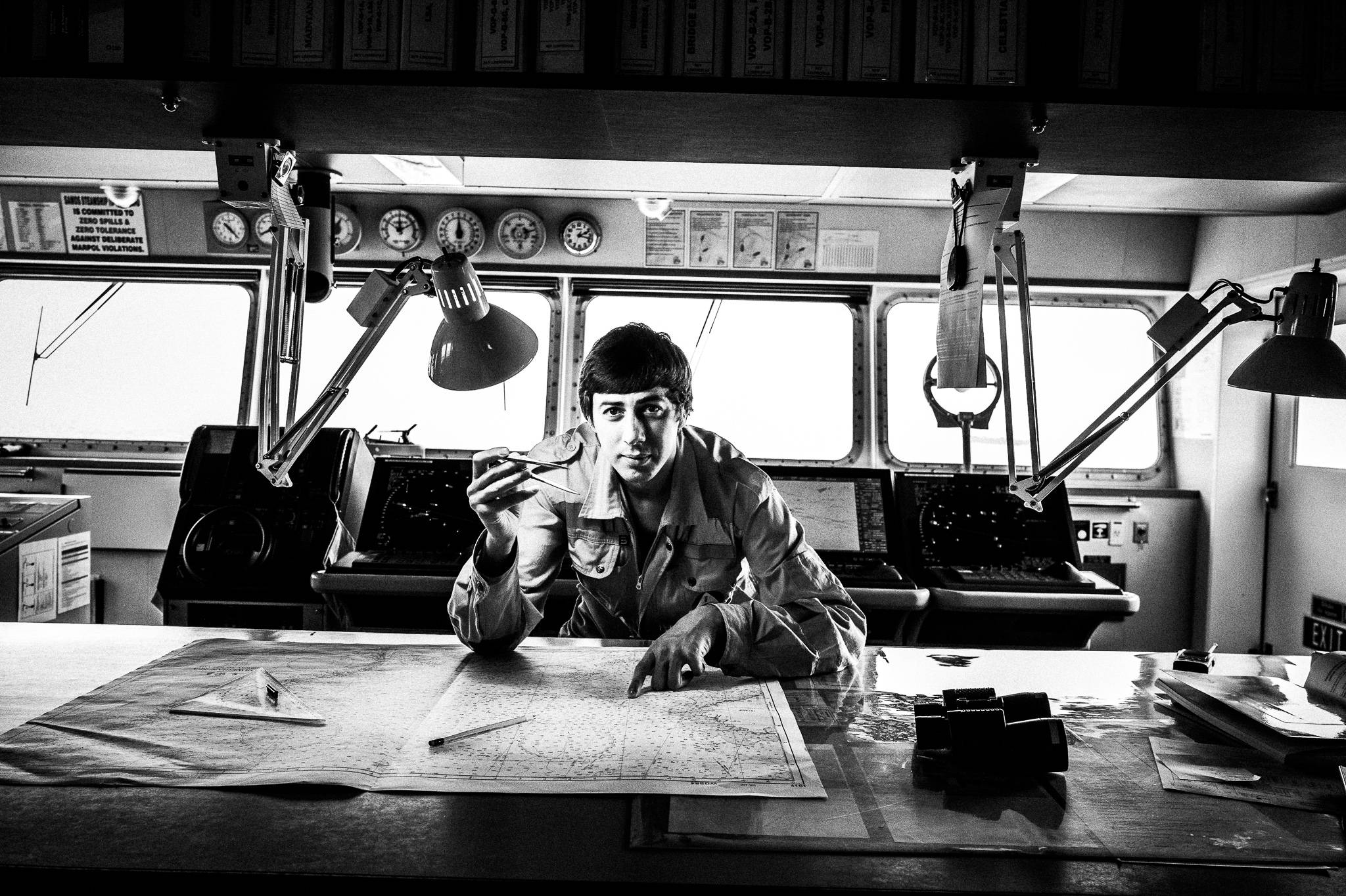 Anthony with a map by photographer George Tatakis