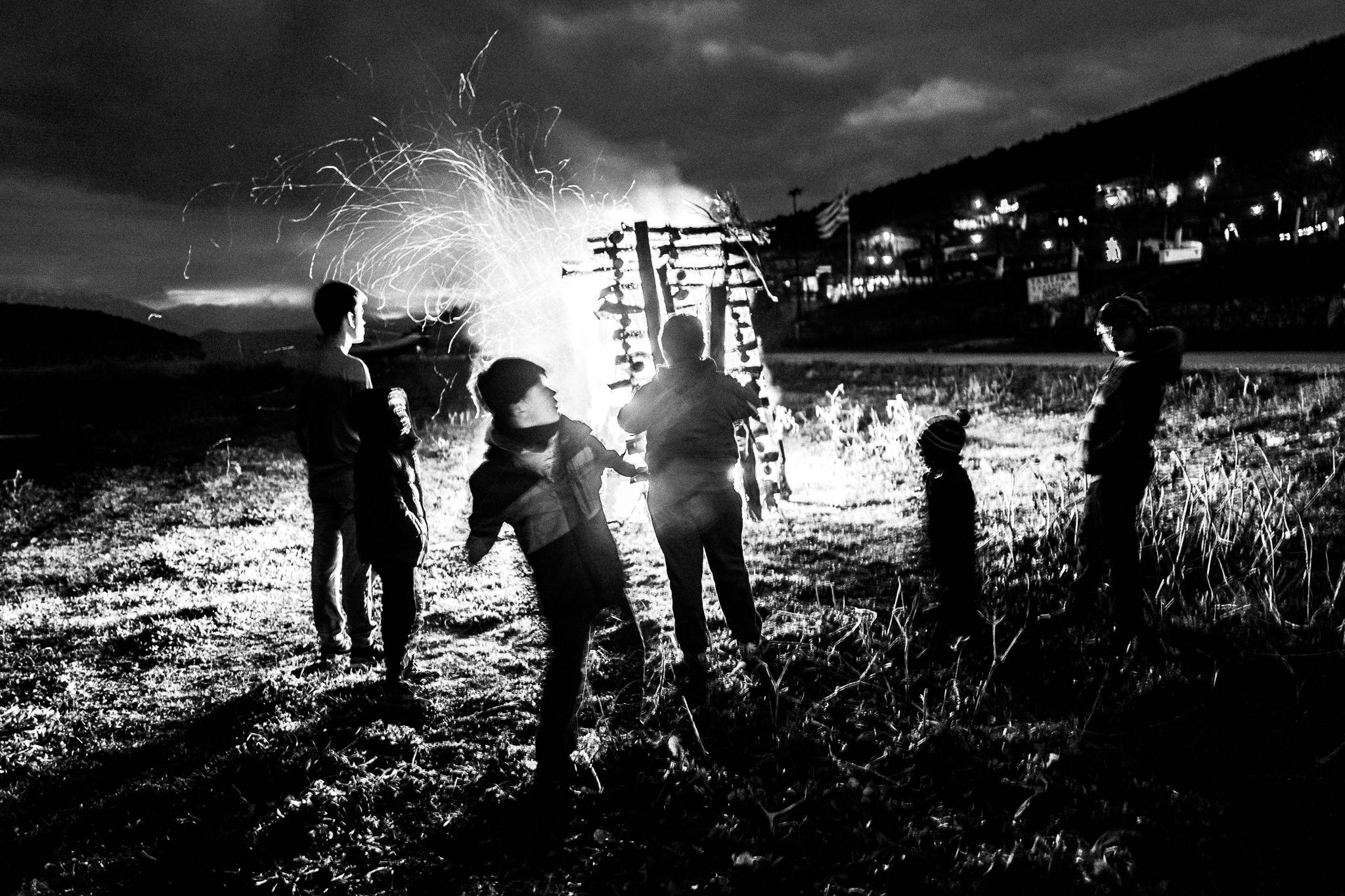 Around the bonfire, Pagan Christmas customs of Northern Greece, by photographer George Tatakis