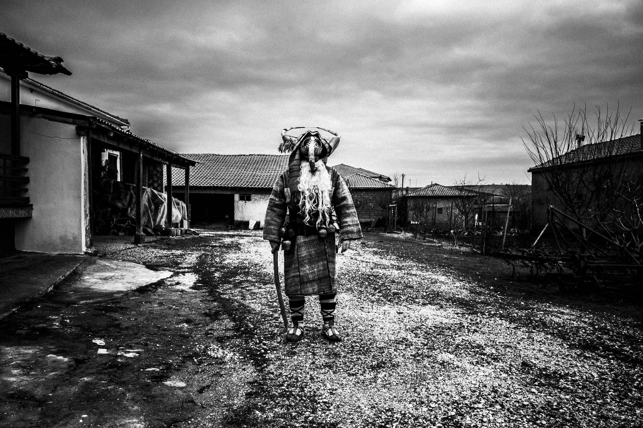 Purpuris around the houses, Pagan Christmas customs of Northern Greece, by photographer George Tatakis