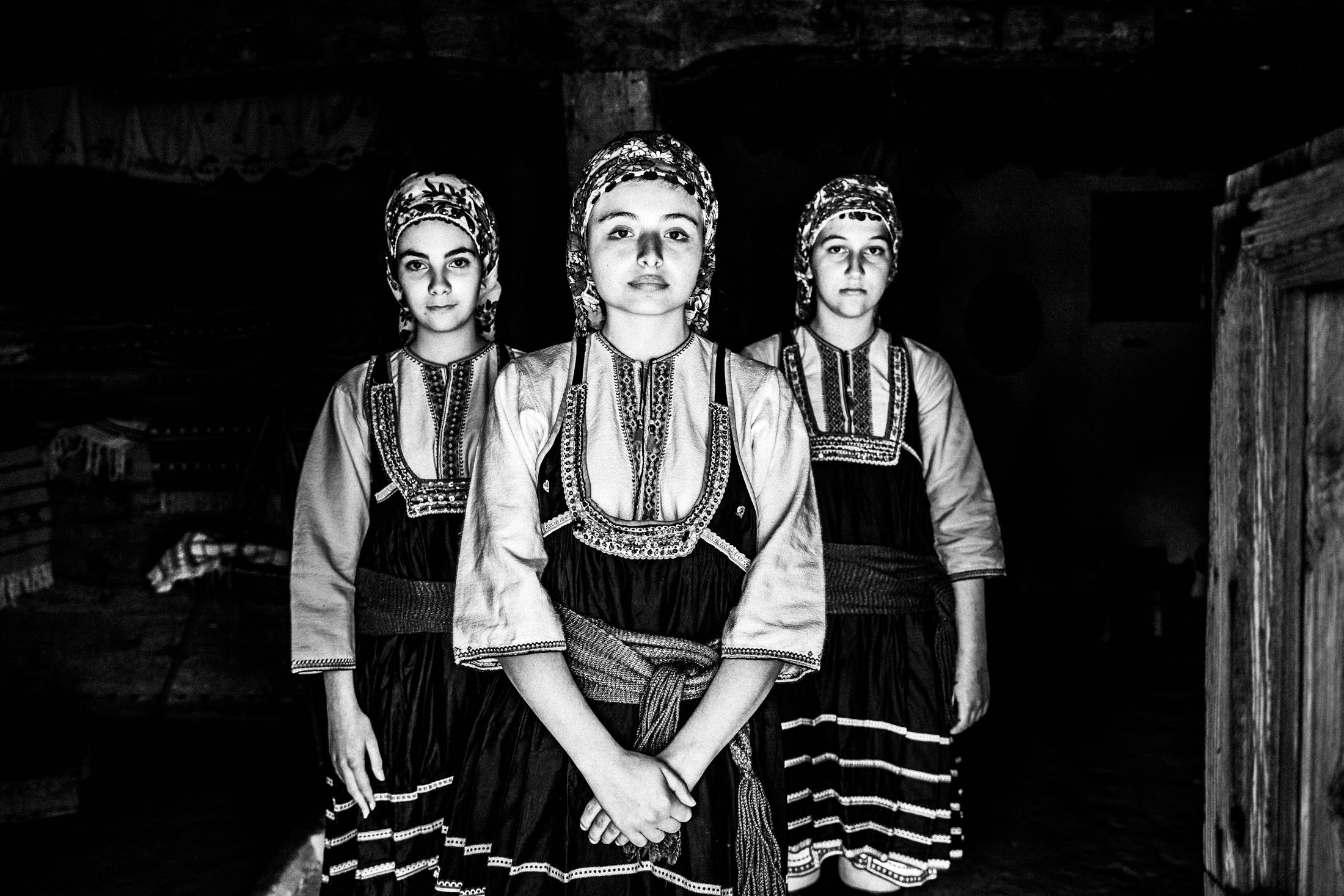 Traditional costume of Emponas town in Rhodes island, Dodecanese, Greece, by photographer George Tatakis