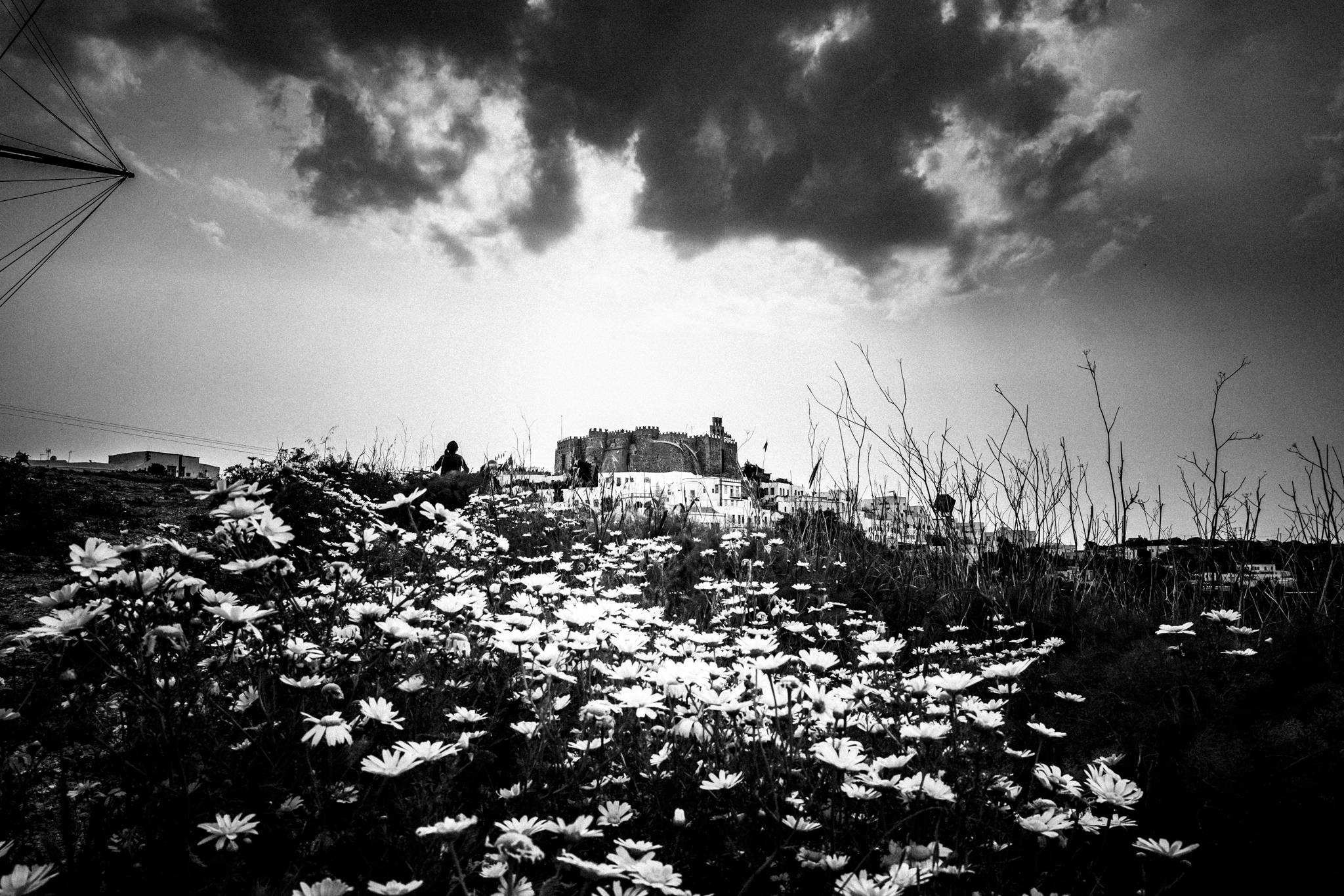 Easter on the Greek island of Patmos, Greece. Black and White Photography by George Tatakis