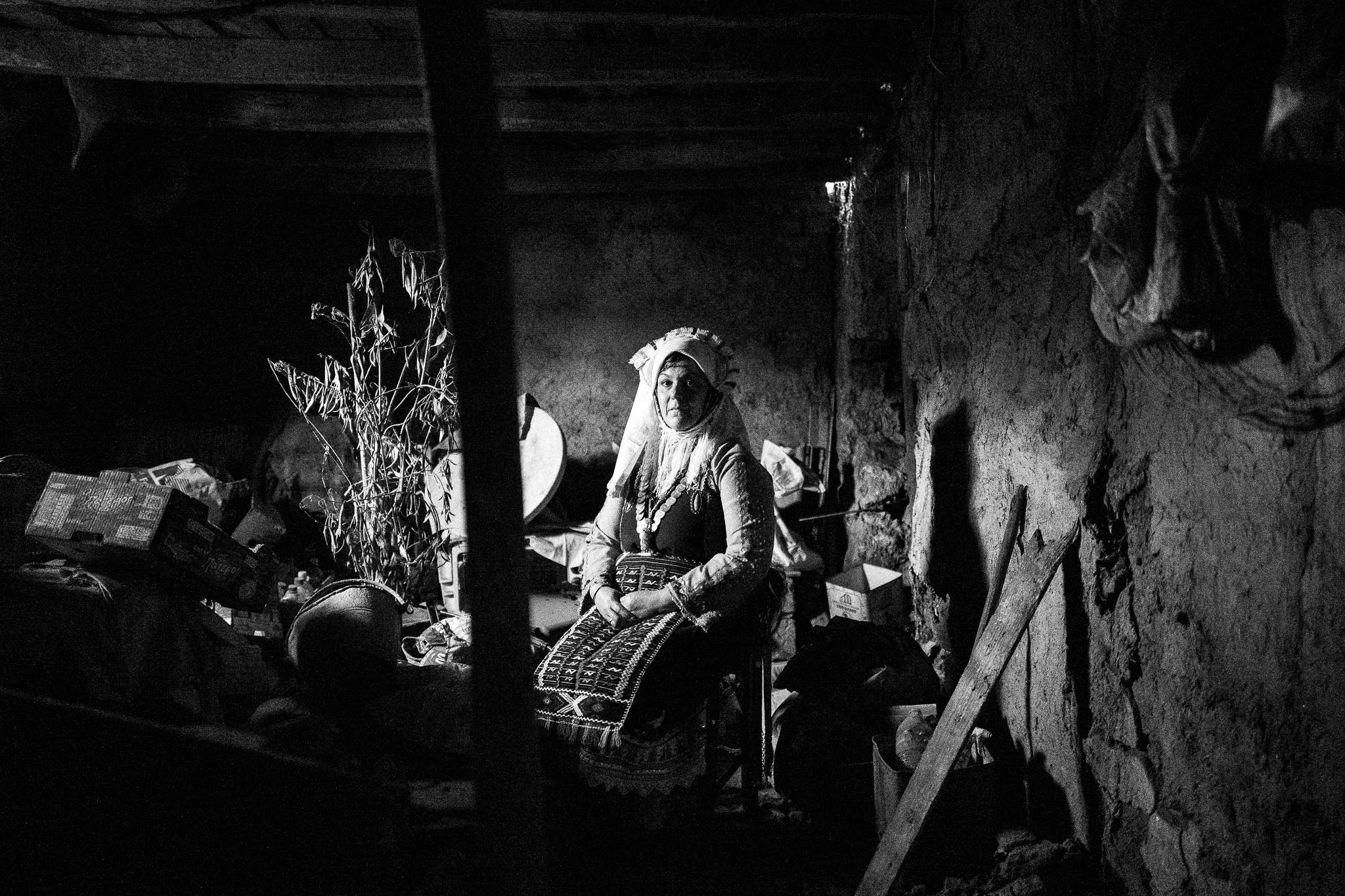 Inside a traditional house of Mani village, Evros, Thrace, Greece, by photographer George Tatakis