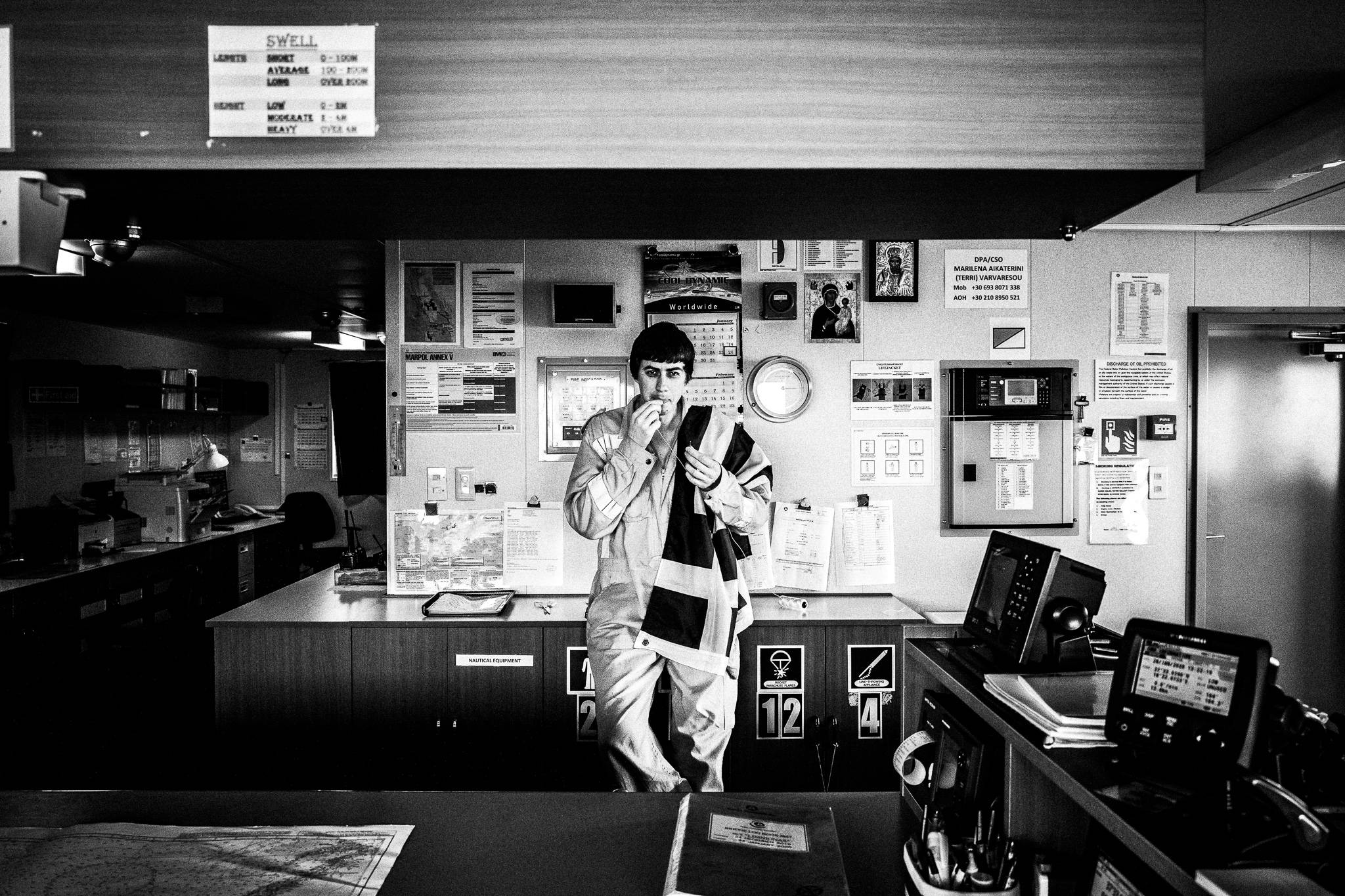 Anthony in the bridge by photographer George Tatakis