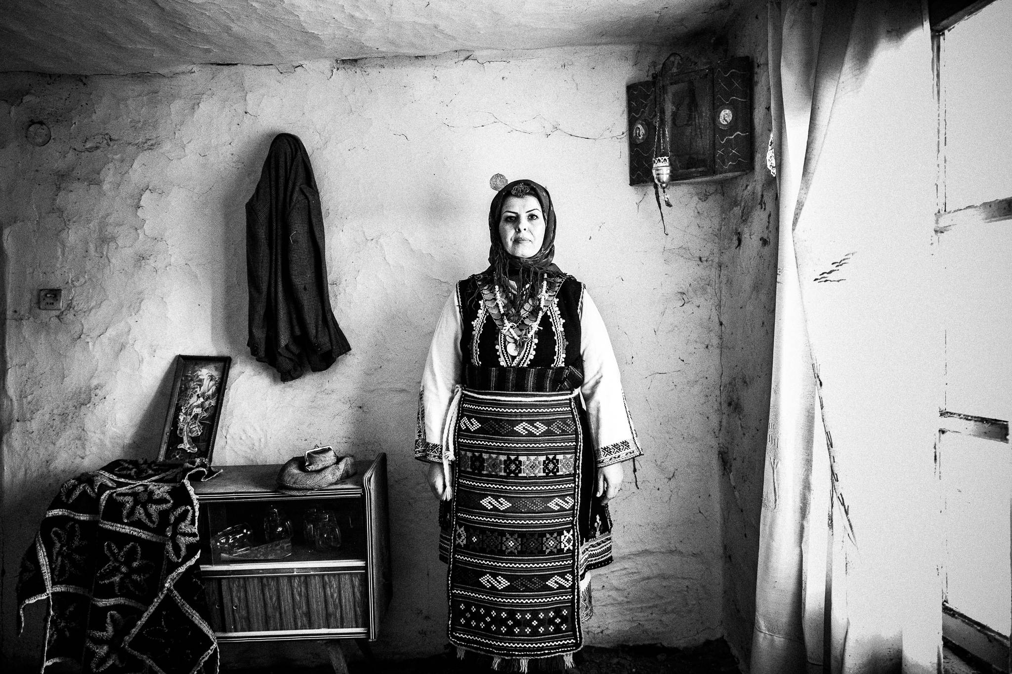 Inside a traditional house in Vrysses village, Evros, Thrace, Greece, by photographer George Tatakis