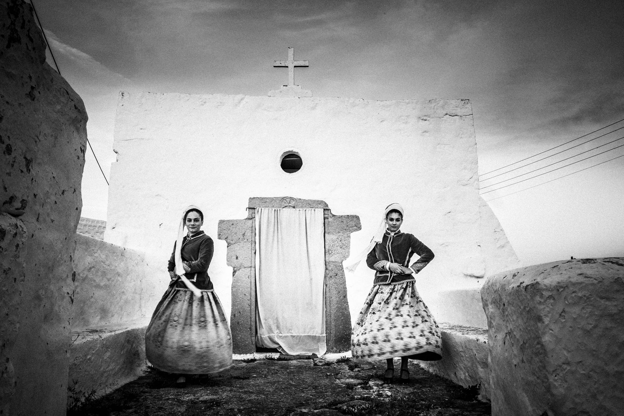 The local traditional costumes of Patmos island, by photographer George Tatakis
