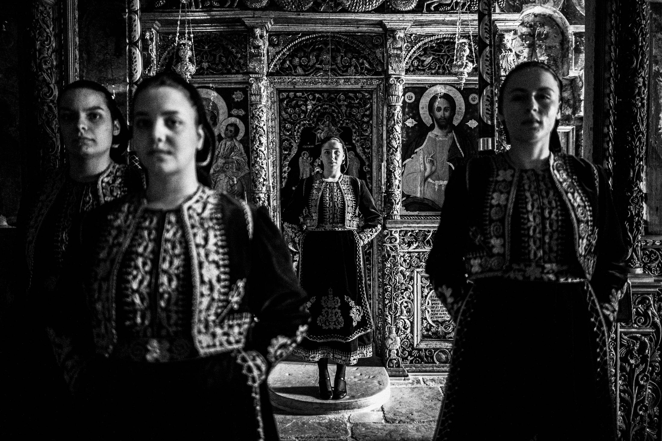 Filiates, Thesprotia, Epirus, Greece. The local women's dresses. Photography by George Tatakis.