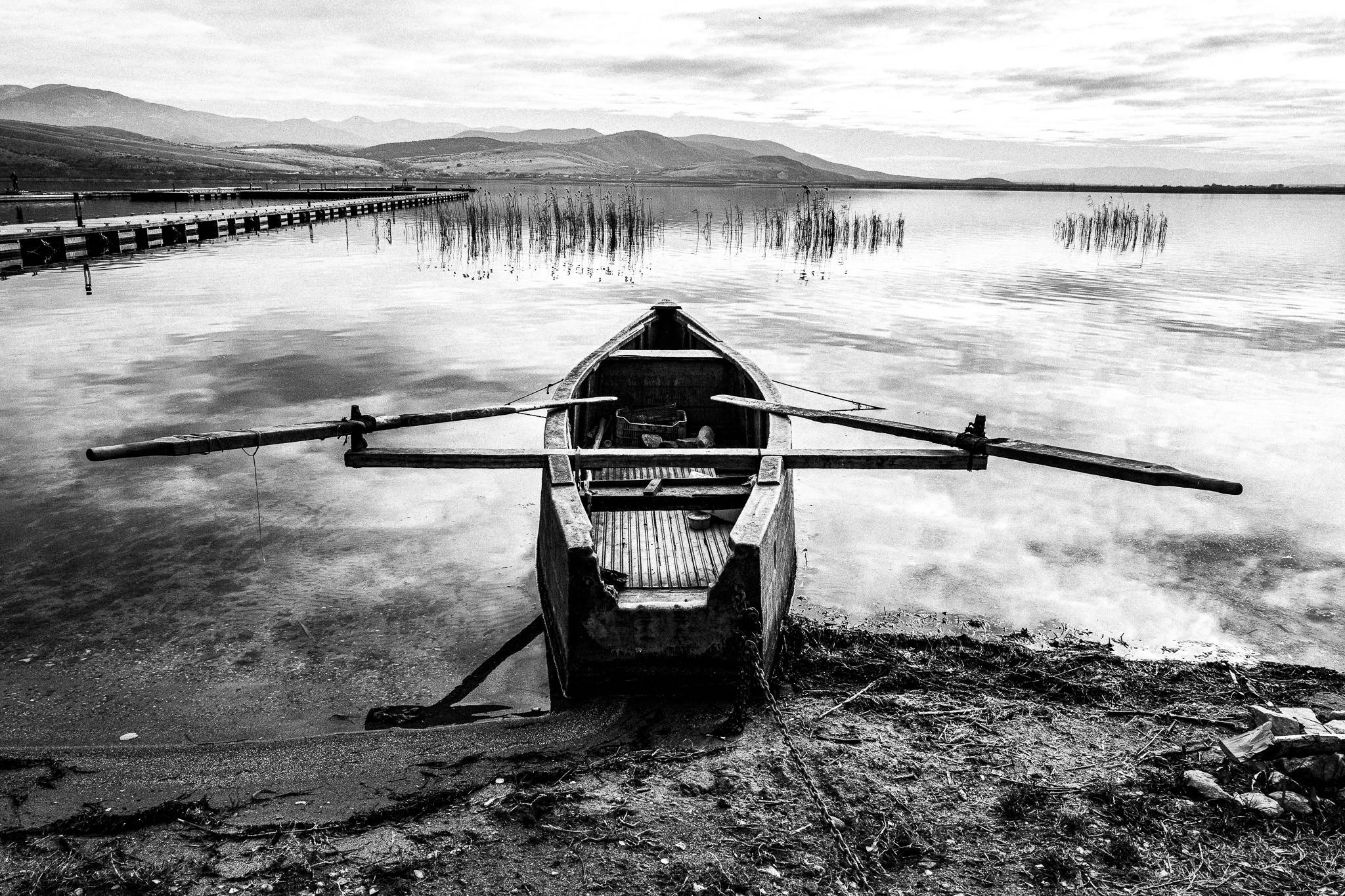 Vegoritida lake, Pagan Christmas customs of Northern Greece, by photographer George Tatakis