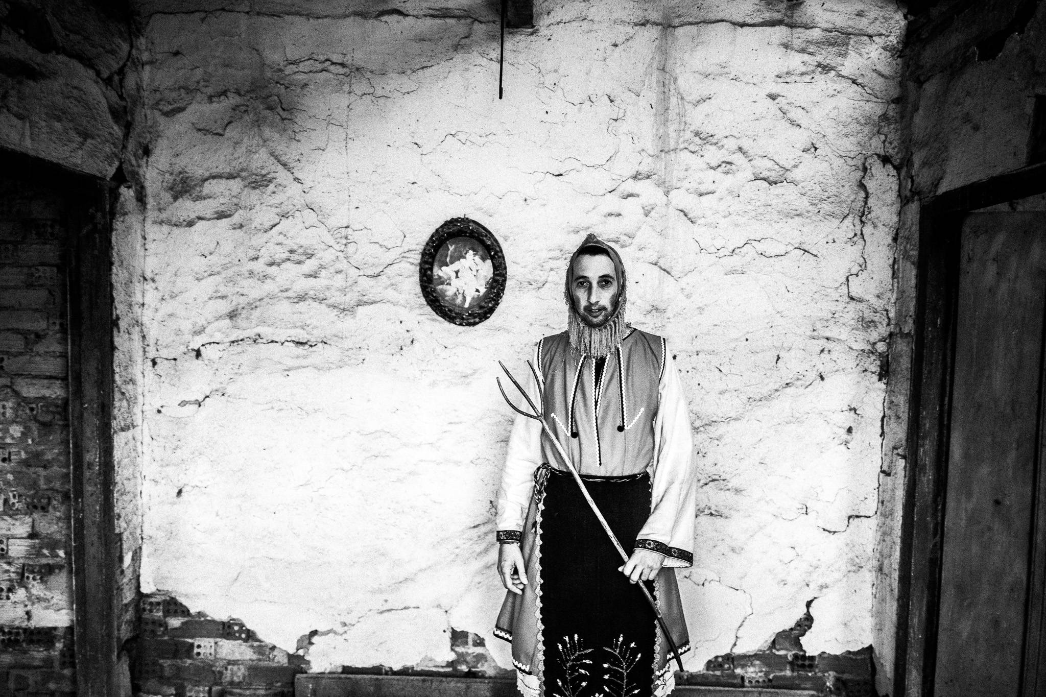 The "bride", Pagan Christmas customs of Northern Greece, by photographer George Tatakis