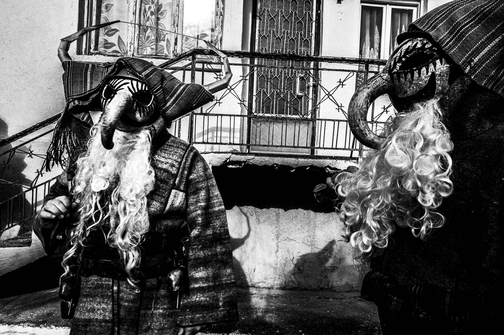 Purpuris, Pagan Christmas customs of Northern Greece, by photographer George Tatakis