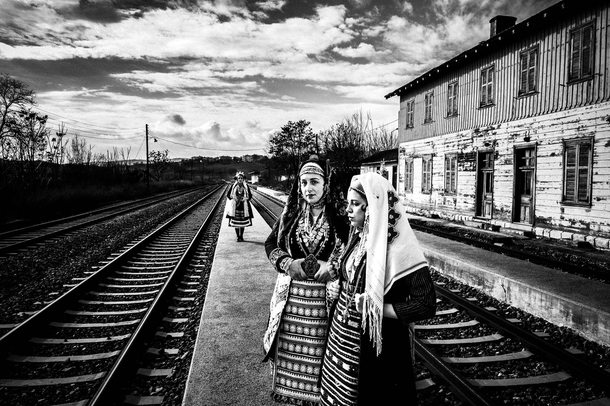 Traditional costumes, Pagan Christmas customs of Northern Greece, by photographer George Tatakis