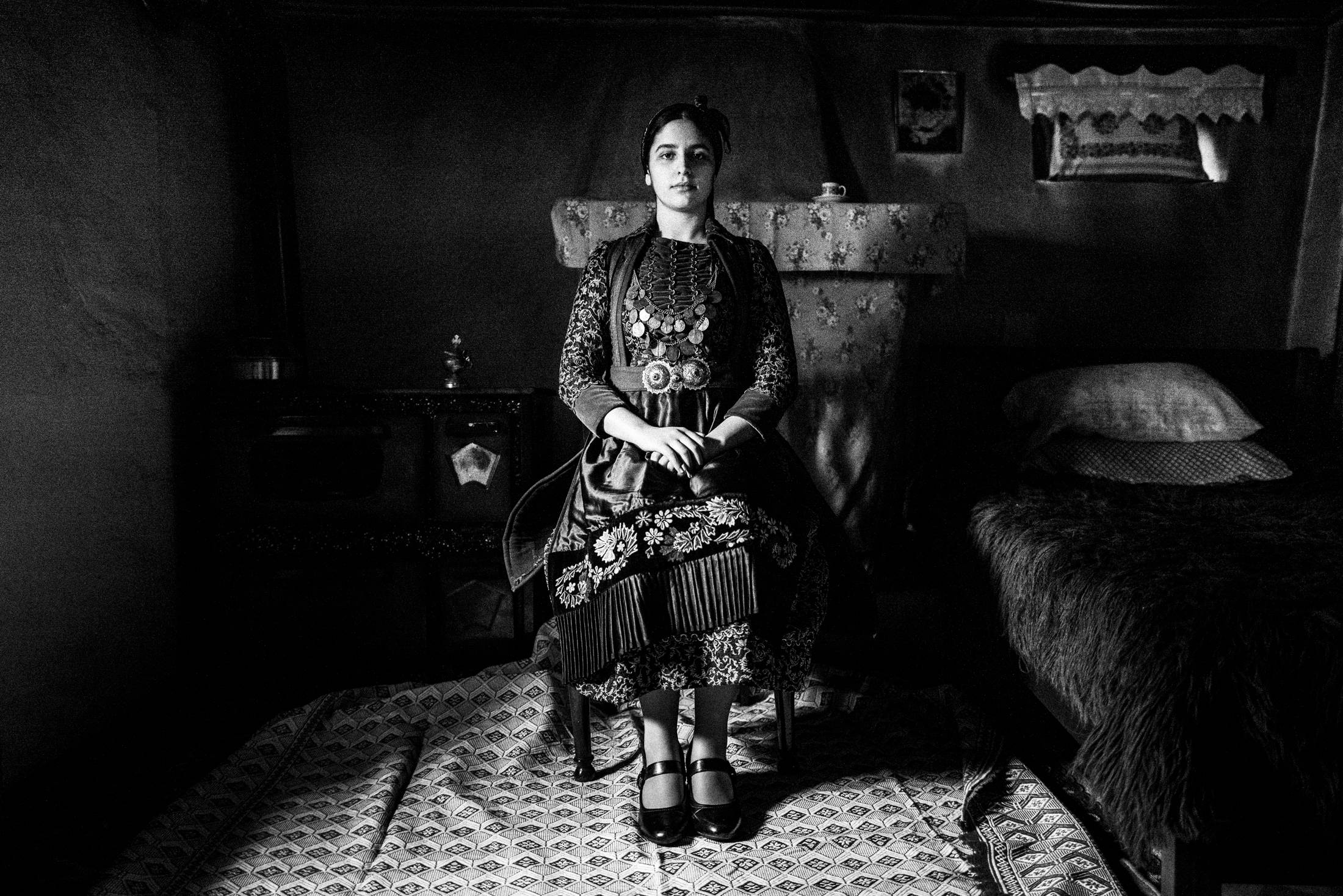 Kerasovo, Konitsa, Epirus, Greece. The local women's dresses. Photography by George Tatakis