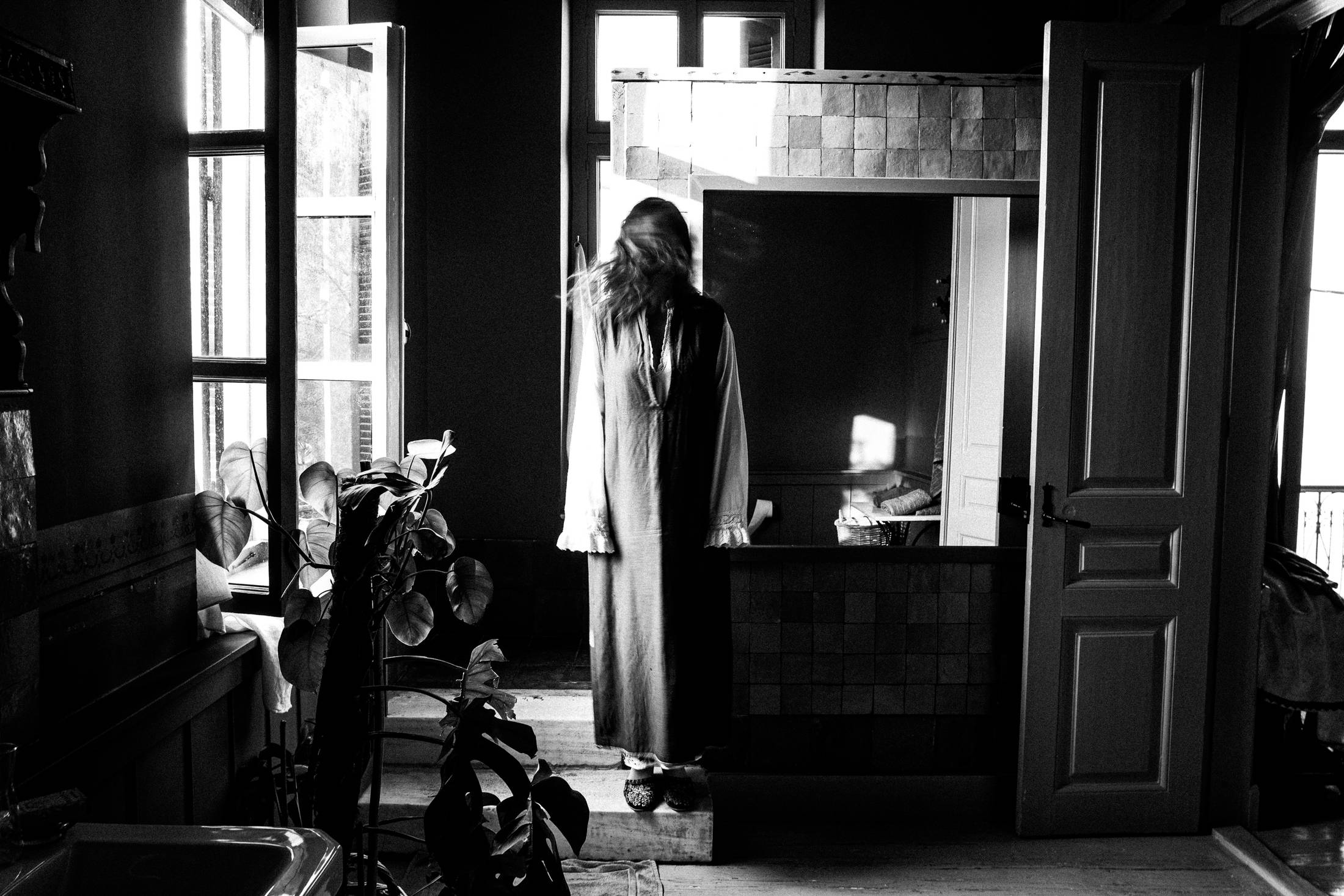 Inside the 1900 hotel at Symi island, by photographer George Tatakis