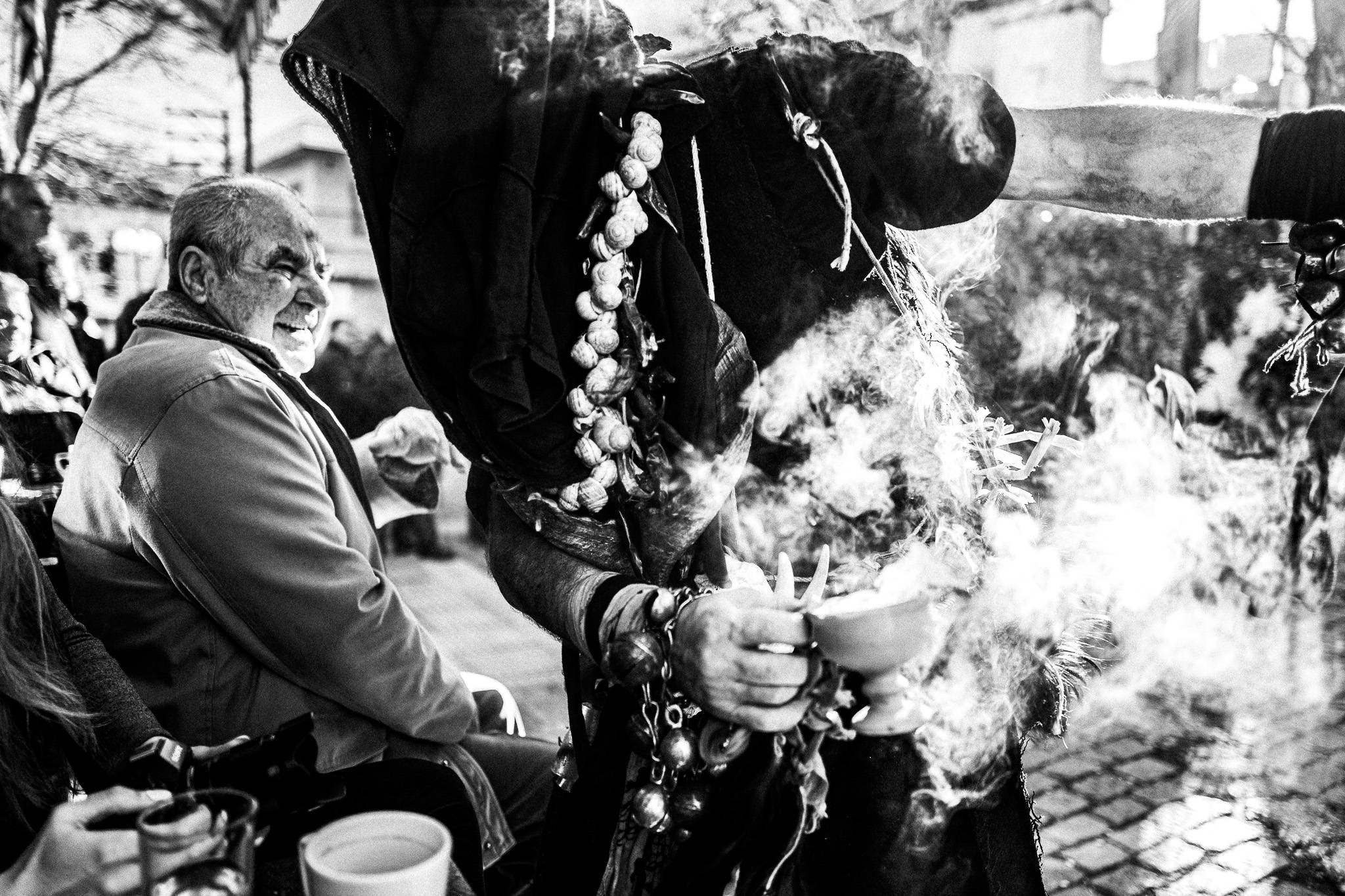 Babugera around Monastiraki on 8 January, Pagan Christmas customs of Northern Greece, by photographer George Tatakis