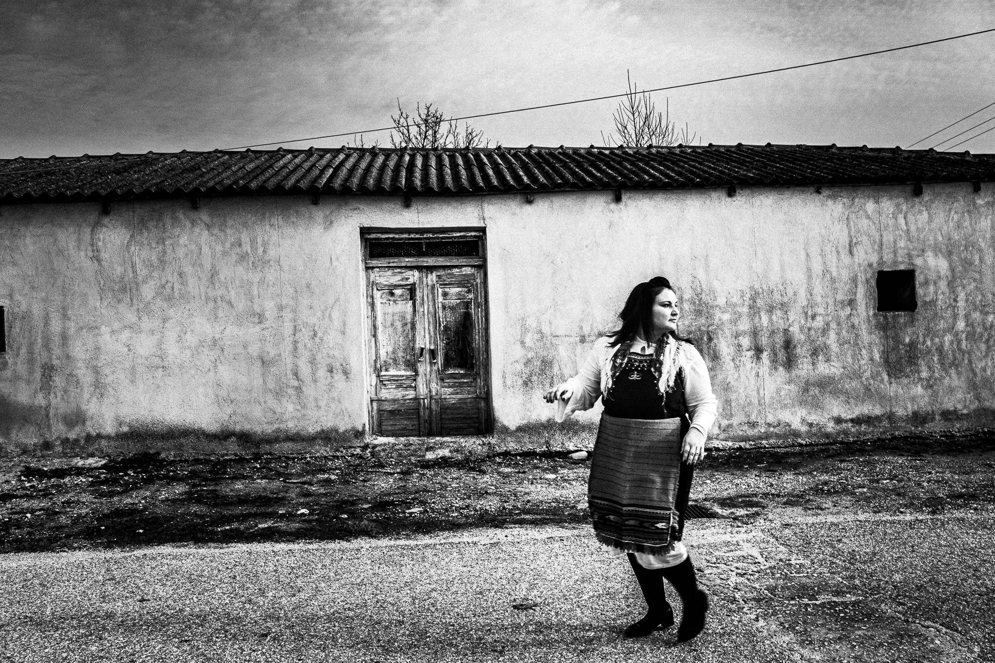Walking round the streets, Pagan Christmas customs of Northern Greece, by photographer George Tatakis