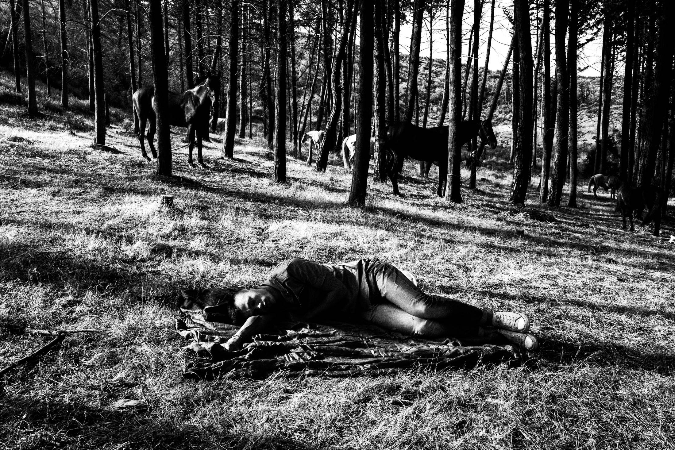 St. Simeon Festivals in Missolonghi, Greece. Black and White Photography by George Tatakis.