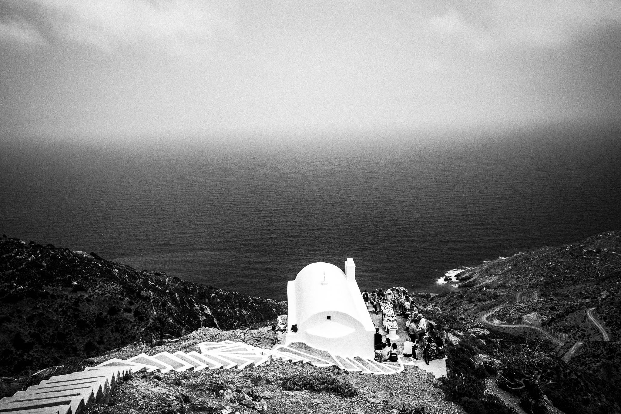 The Transfiguration of the Saviour in Olympos, Karpathos, by photographer George Tatakis