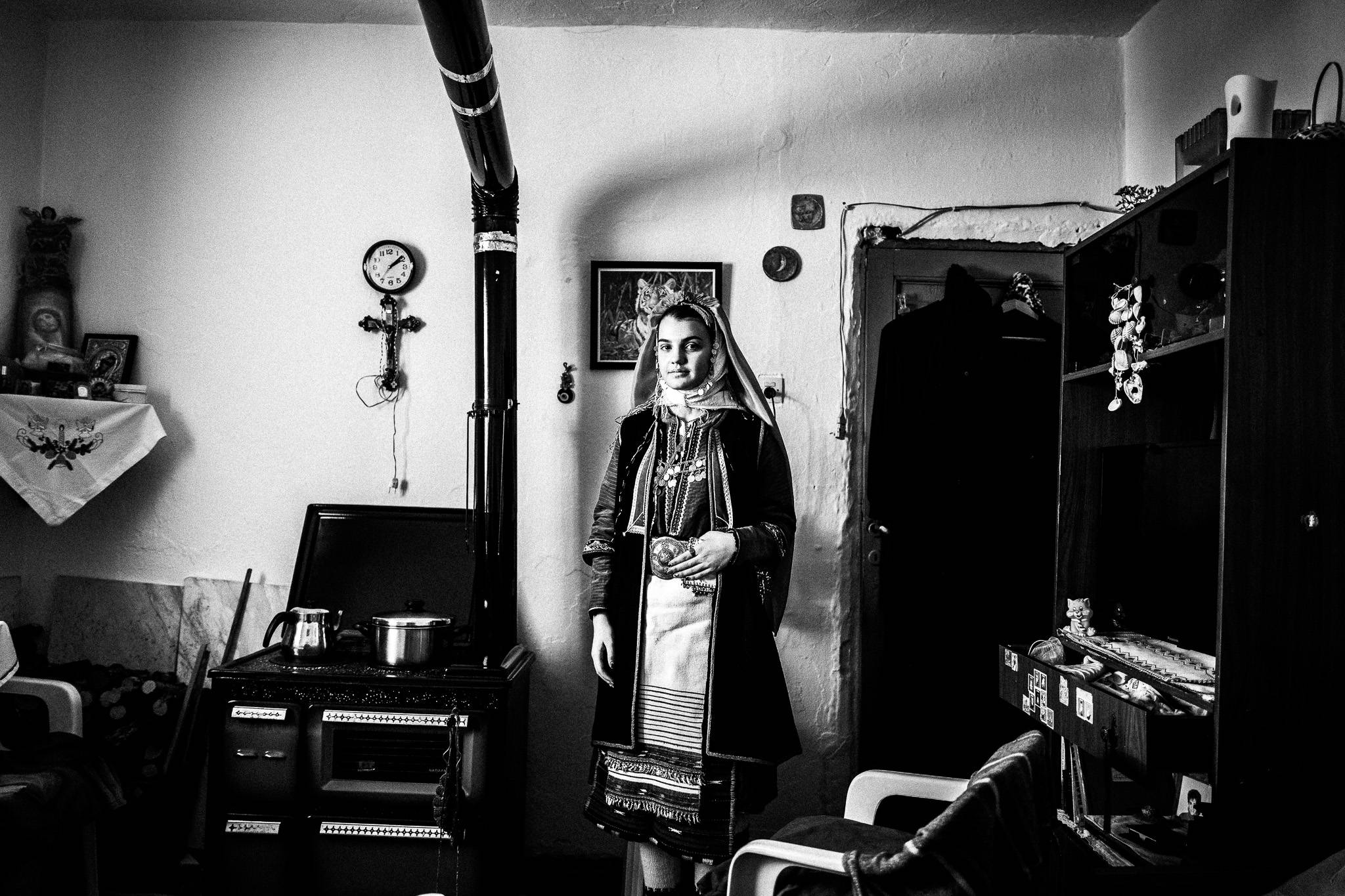 The bride-to-be, Pagan Christmas customs of Northern Greece, by photographer George Tatakis