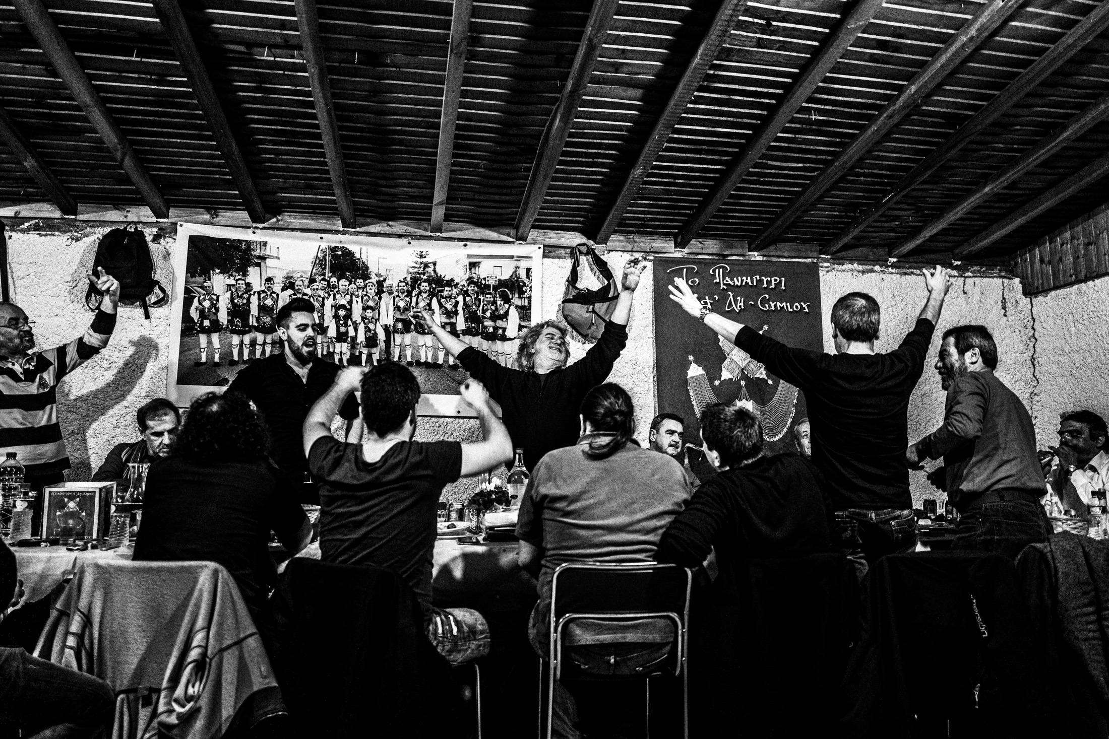 St. Simeon Festivals in Missolonghi, Greece. Black and White Photography by George Tatakis.