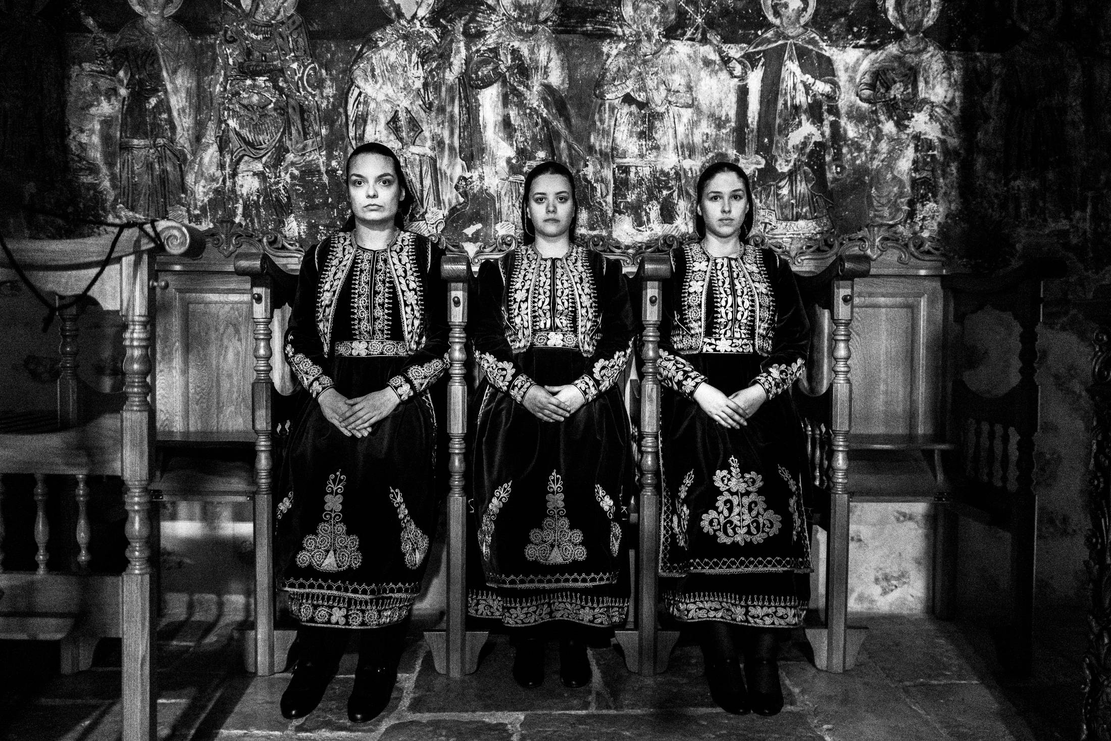 Filiates, Thesprotia, Epirus, Greece. The local women's dresses. Photography by George Tatakis.