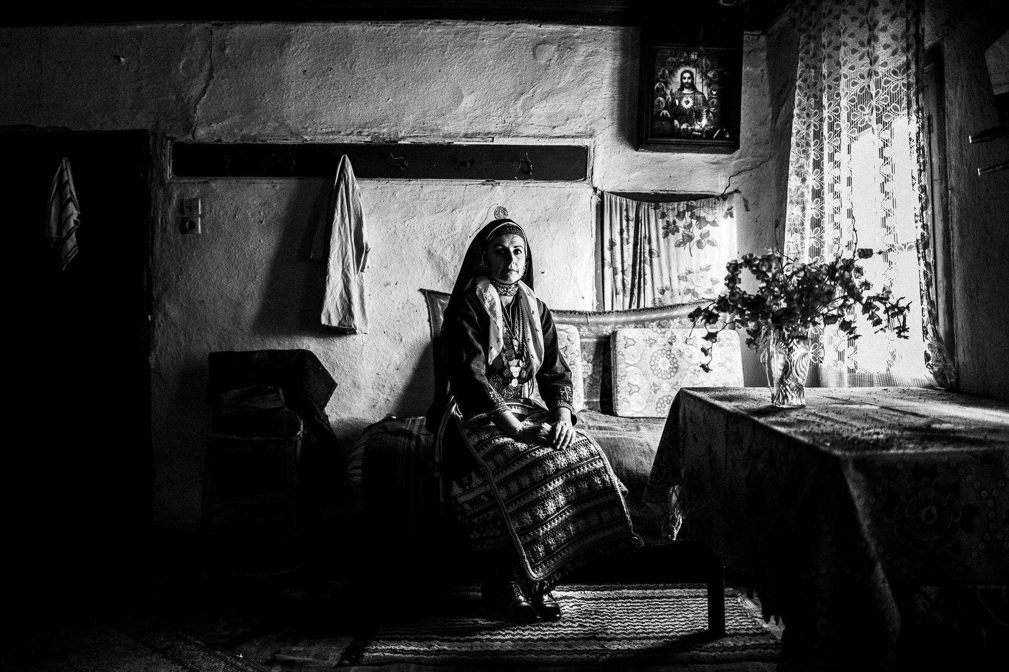 Inside a traditional house of Thyrea village, Evros, Thrace, Greece, by photographer George Tatakis