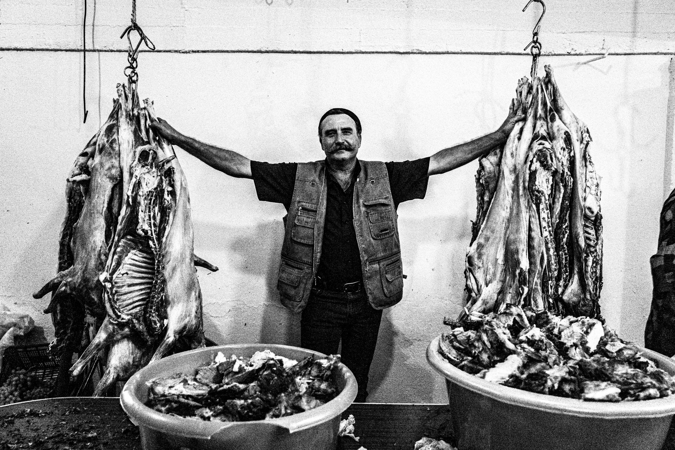The meat pantry at St Fanouris' church at Psiloritis, Anogia, Rethymnon, Crete, by photographer George Tatakis