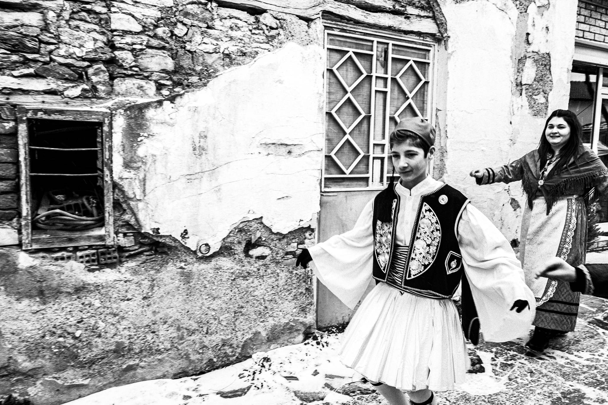 The "groom", Pagan Christmas customs of Northern Greece, by photographer George Tatakis