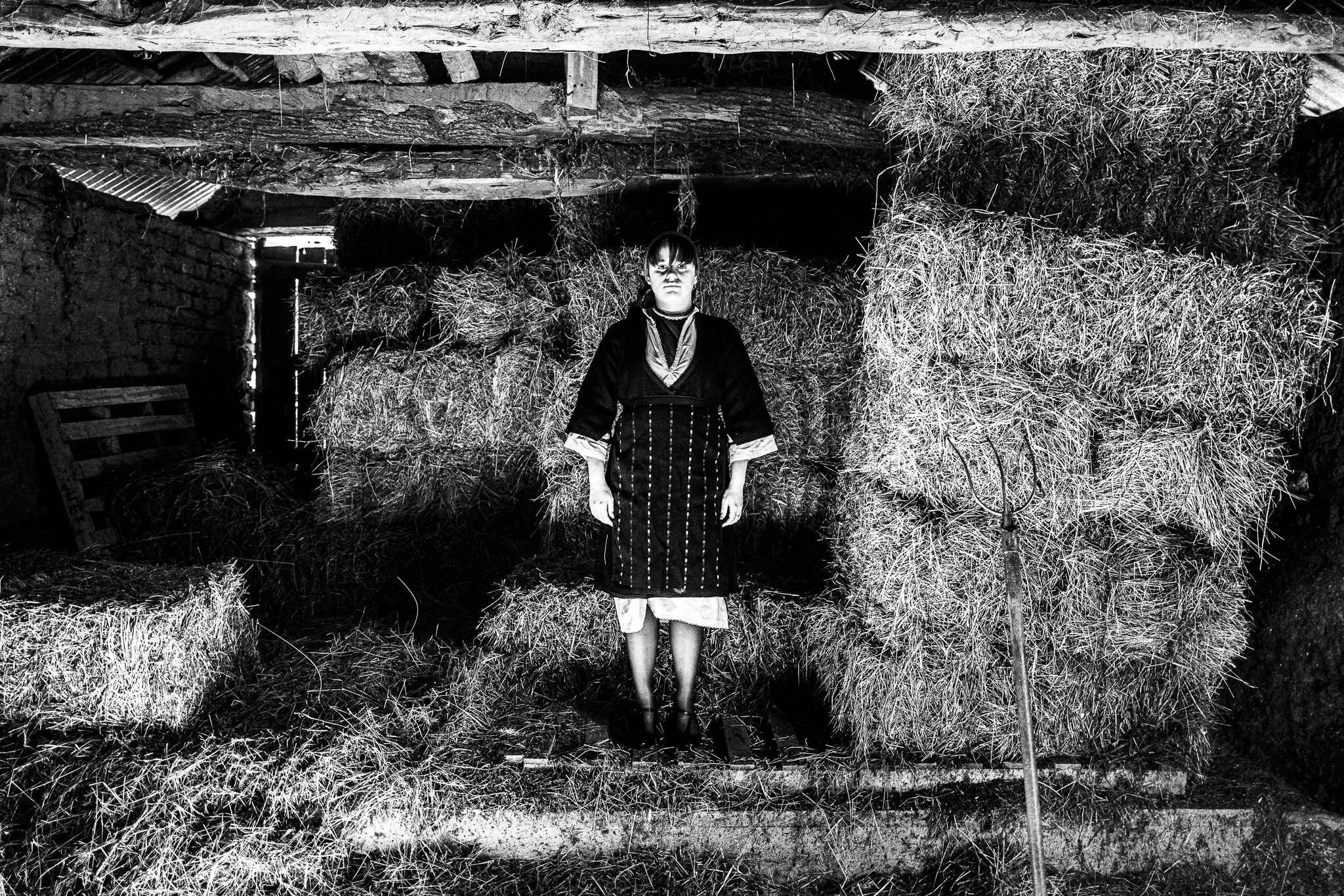 Traditional costume, Pagan Christmas customs of Northern Greece, by photographer George Tatakis