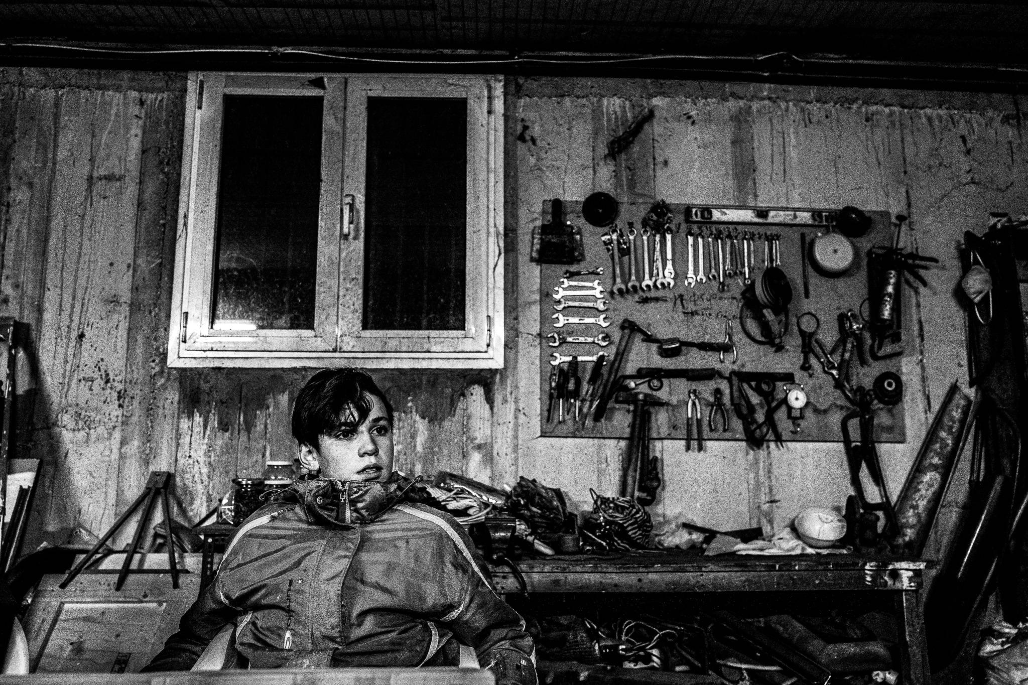 Inside the basement of the house in Giourouki, Pagan Christmas customs of Northern Greece, by photographer George Tatakis