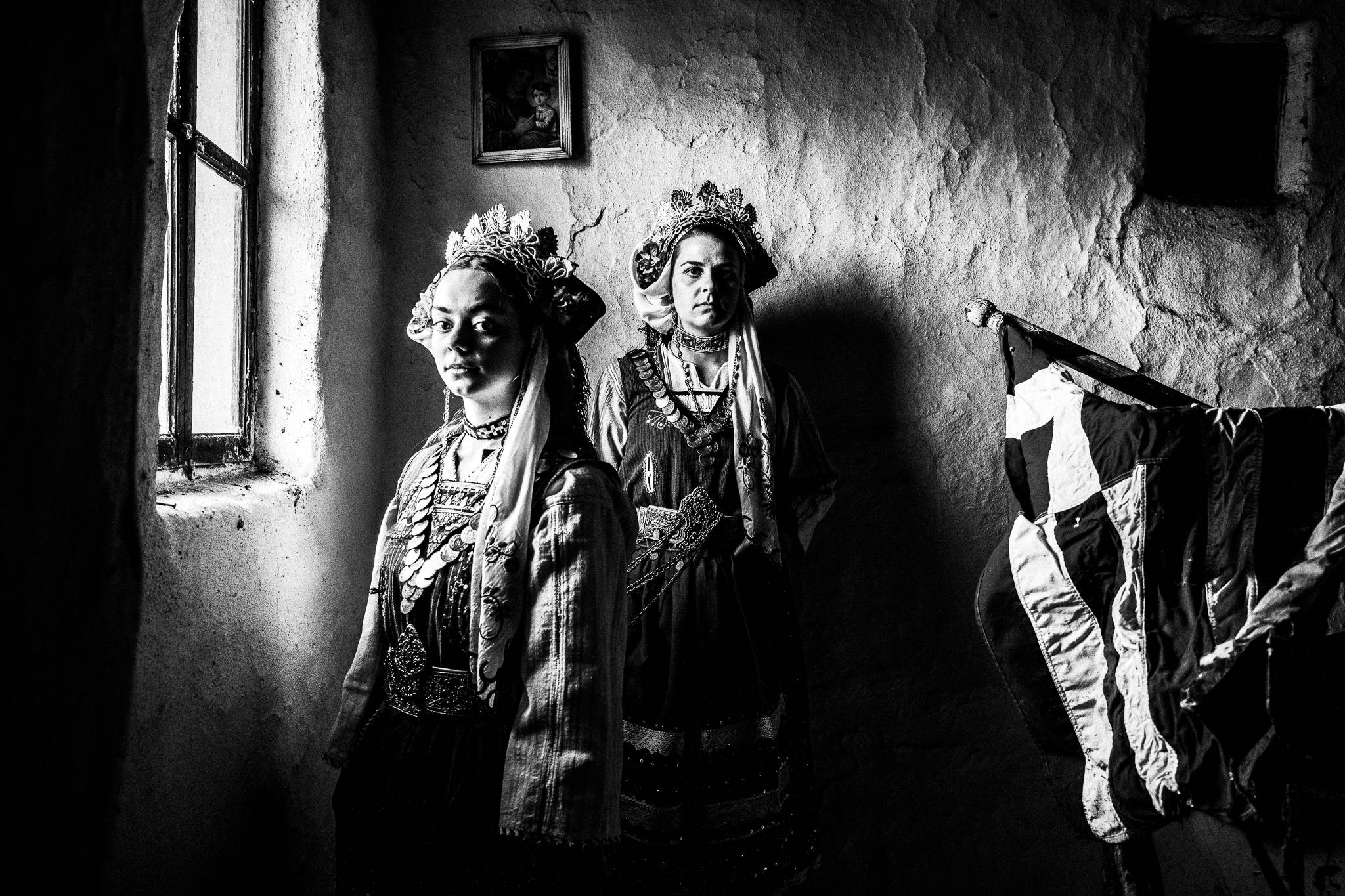 Inside a local traditional house of Paliouri in Evros, Thrace, Greece, by photographer George Tatakis