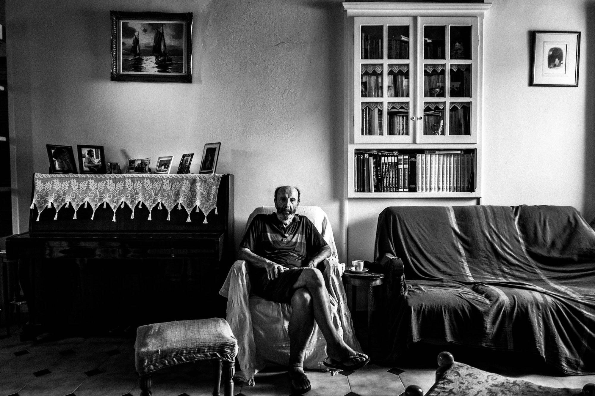Dimitrios Kouremenos at his place Greece. South Aegean. Kalymnos. © George Tatakis