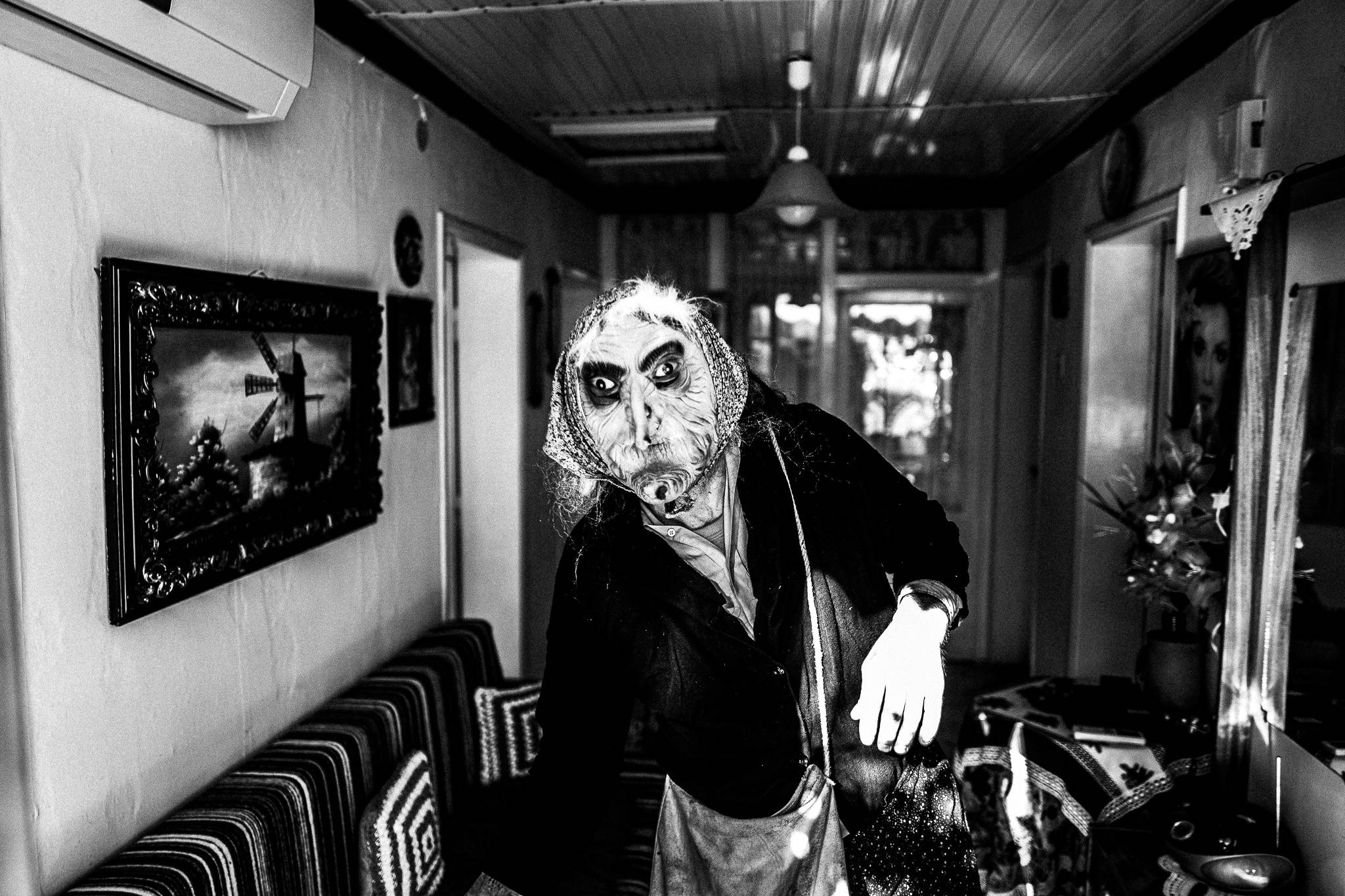 Getting ready for the event, Pagan Christmas customs of Northern Greece, by photographer George Tatakis