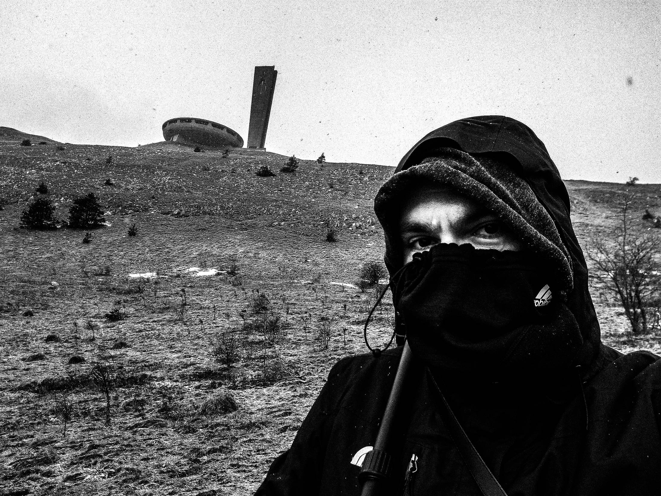 Hiking towards Buzludzha, Bulgaria, by photographer George Tatakis