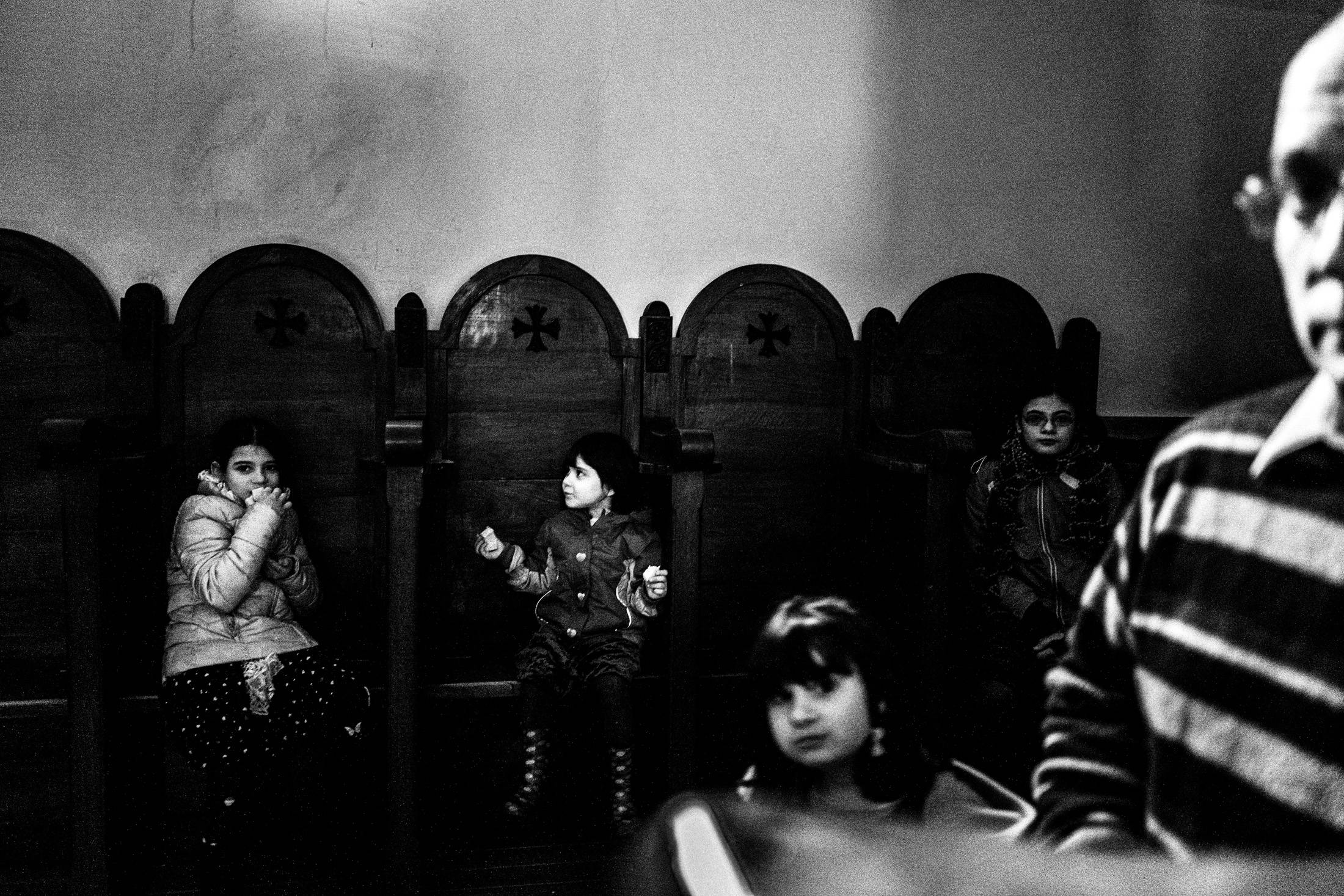 1821 Greek Revolution Creed Reenactment at Agia Lavra, in Kalavryta, Peloponnese, black and white photography from Greece by George Tatakis