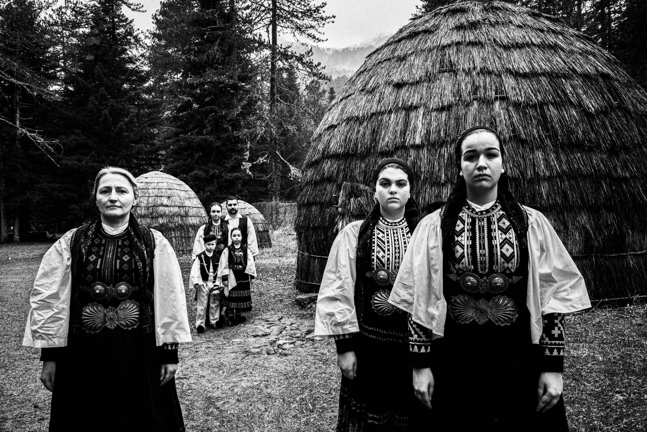 Gyftokampos, Epirus, Greece. The costumes of the nomadic group of Sarakatsani. Photography by George Tatakis.