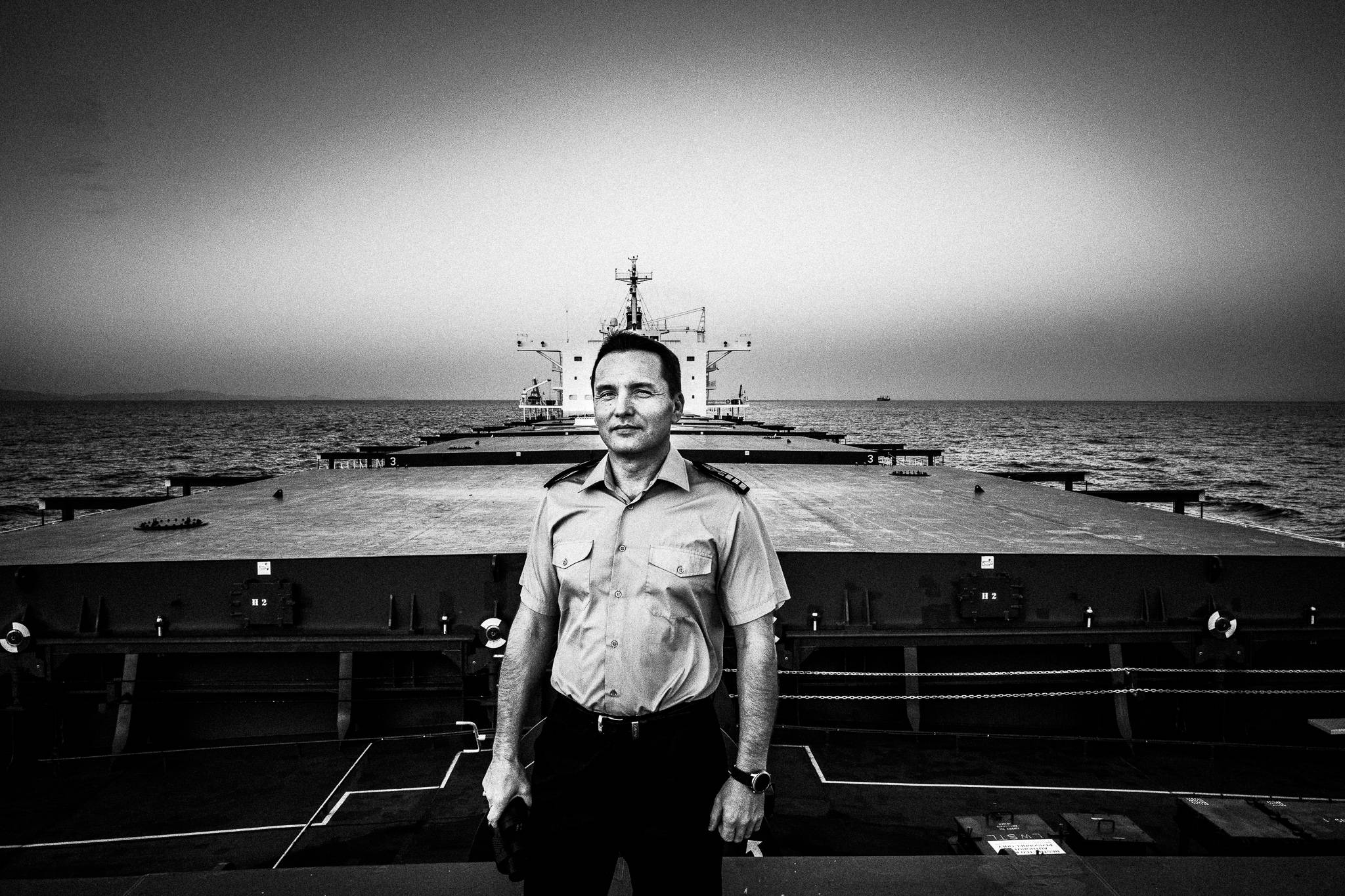 The Captain of the vessel by photographer George Tatakis