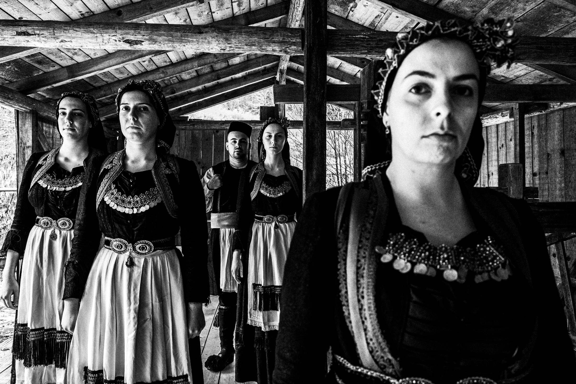 Vovousa, Eastern Zagori, Epirus, Greece. The local costumes. Photography by George Tatakis.