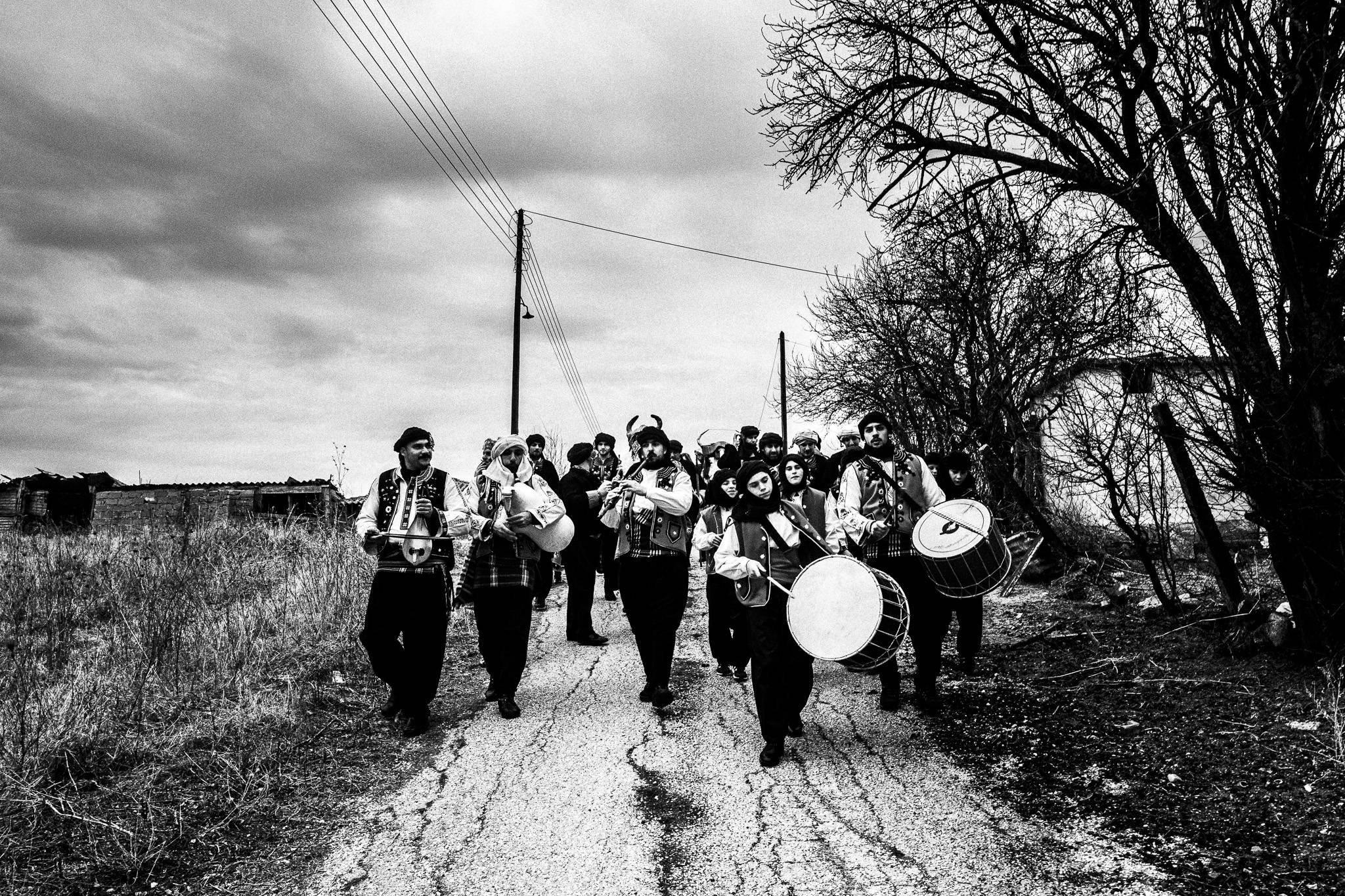 Around the village, Pagan Christmas customs of Northern Greece, by photographer George Tatakis