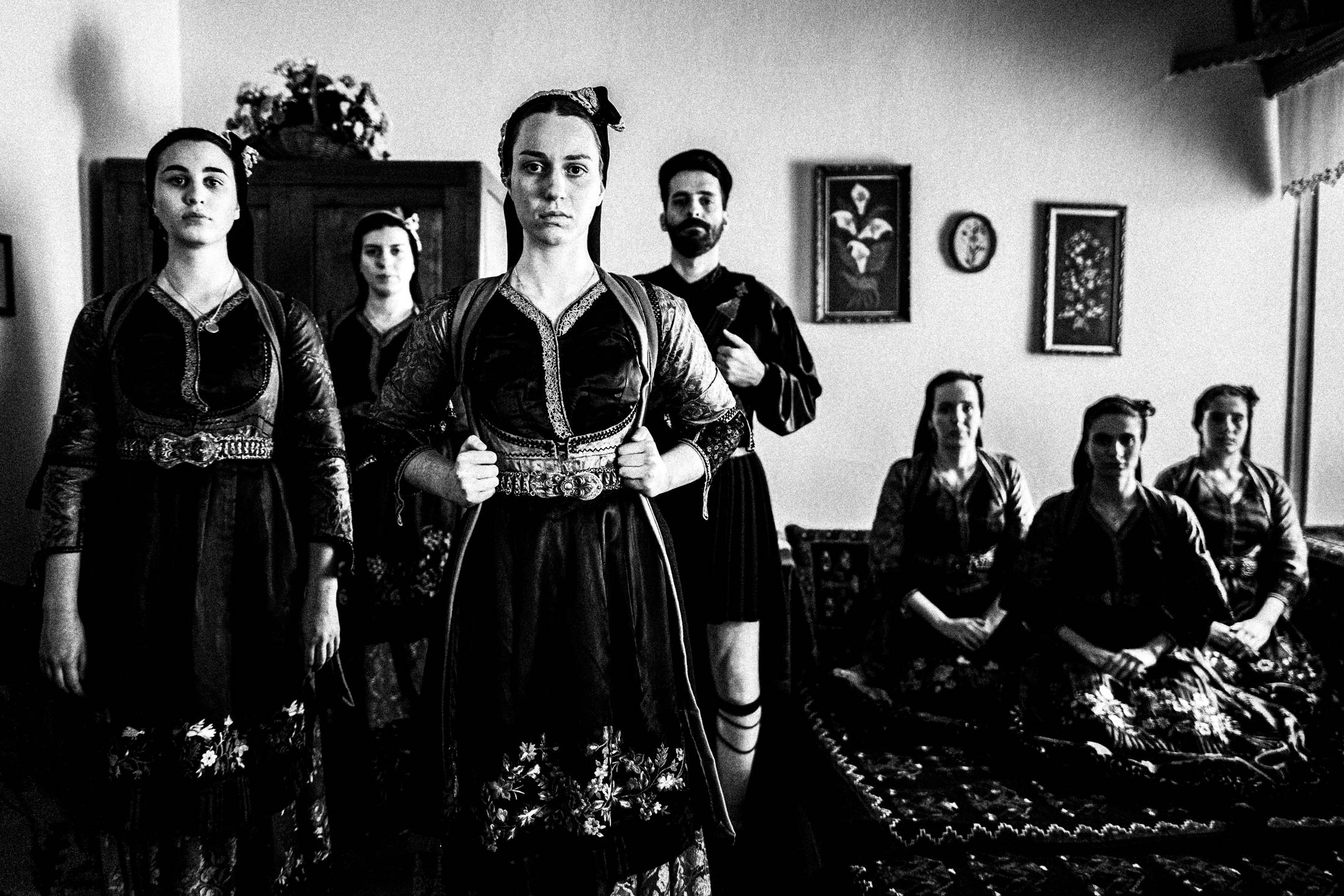 Metsovo, Epirus, Greece. Local costumes. Photography by George Tatakis.